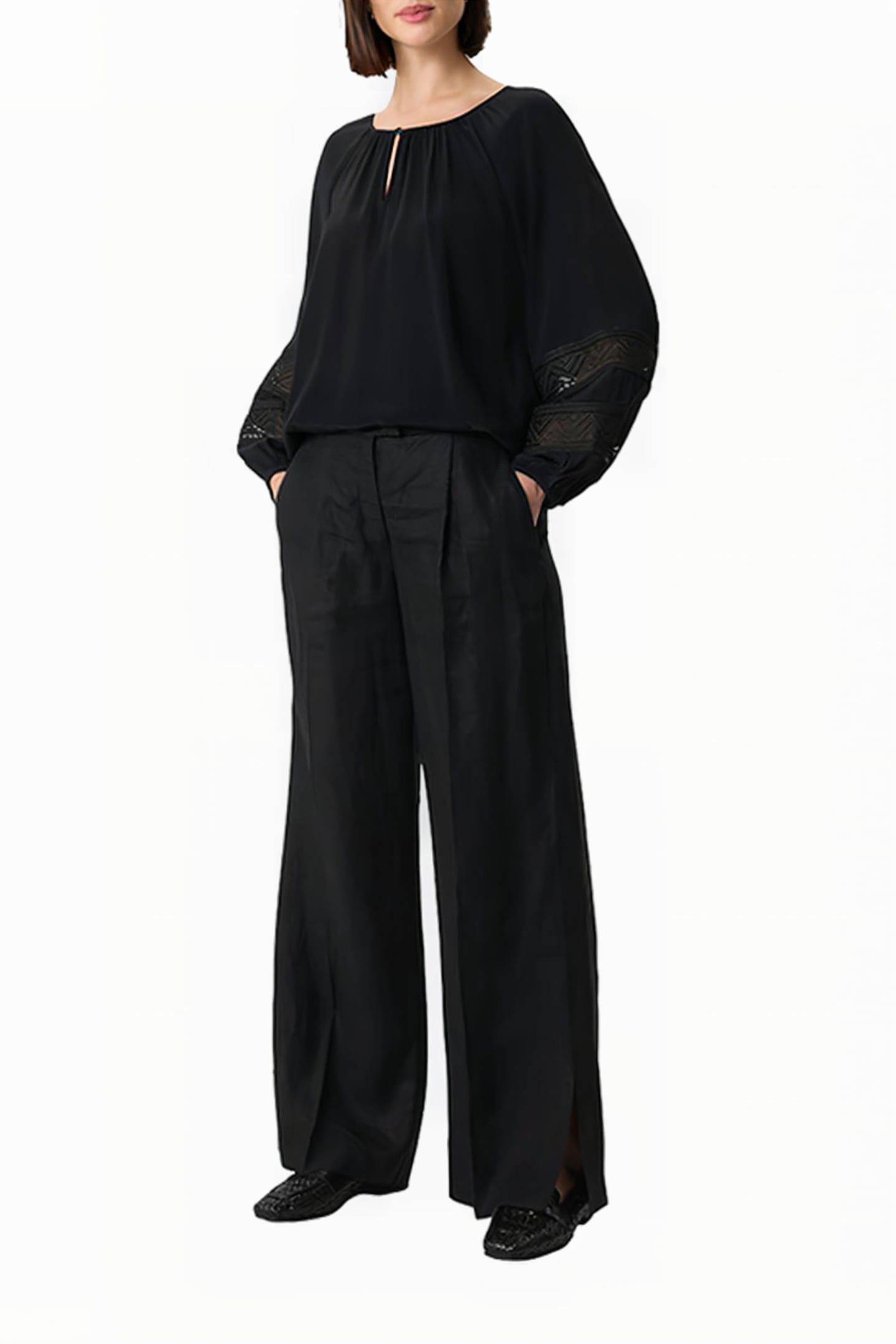 COMMA BLOUSES BLACK 2