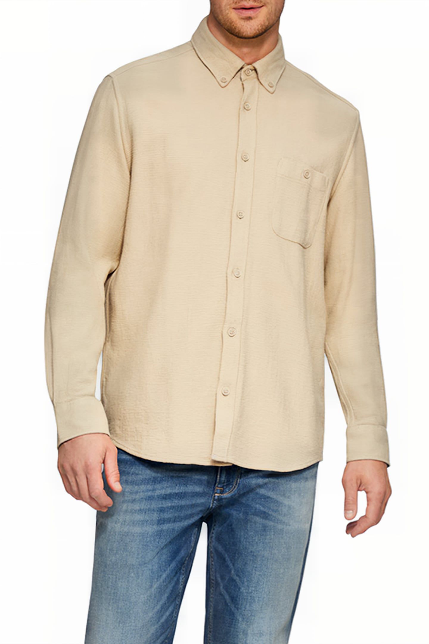 S.OLIVER SHIRT BEIGE 1