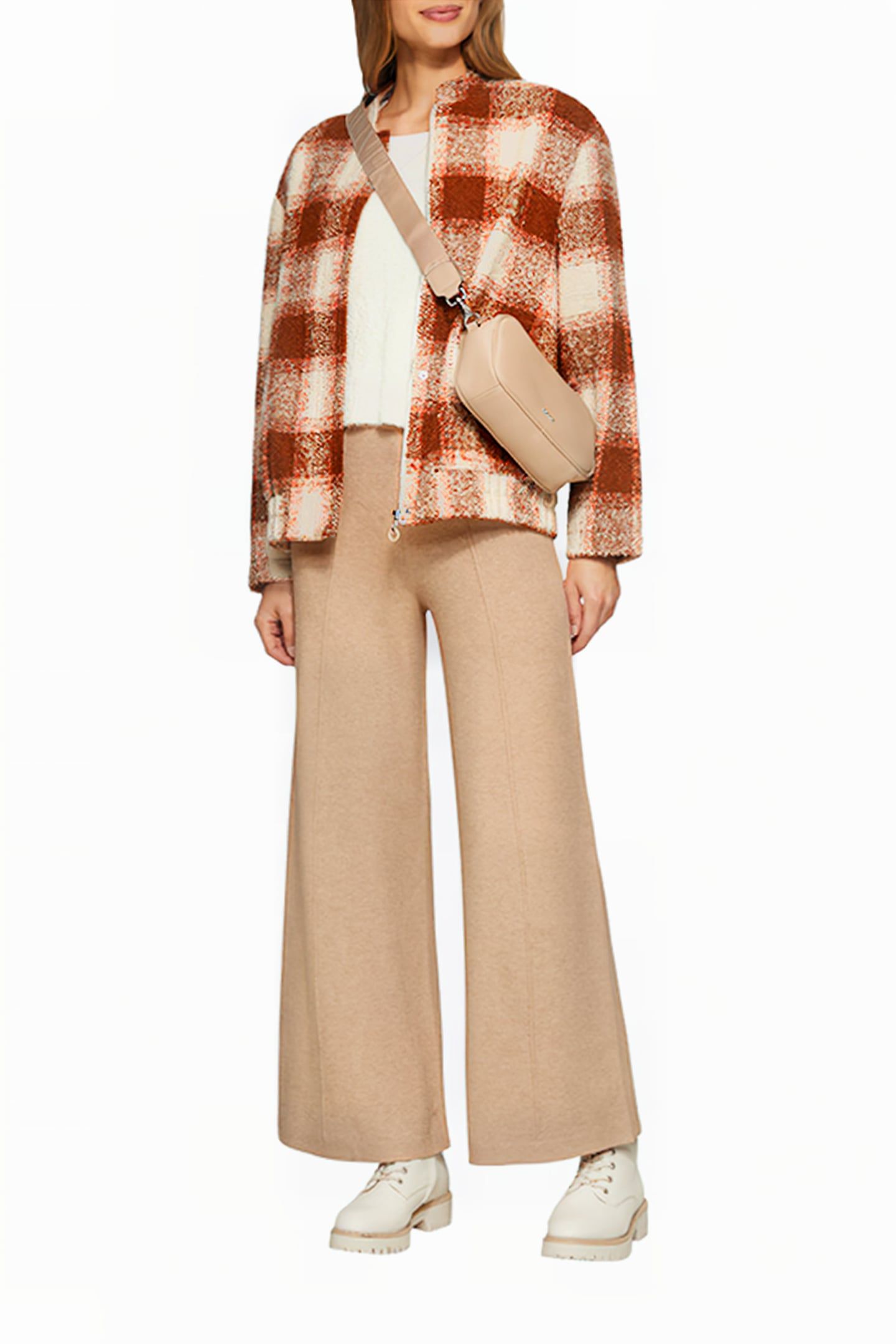 S.OLIVER PANT BROWN BEIGE 2