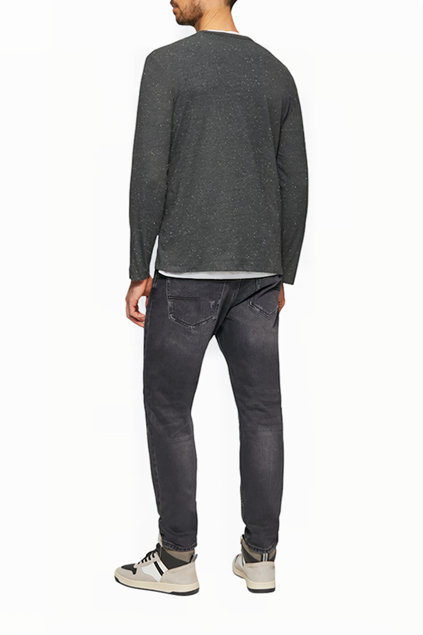 S.OLIVER T-SHIRTS GREY/BLACK 3