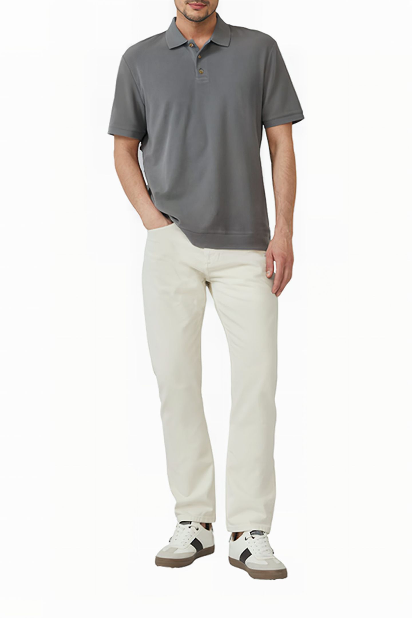S.OLIVER POLOSHIRTS GREY/BLACK 2
