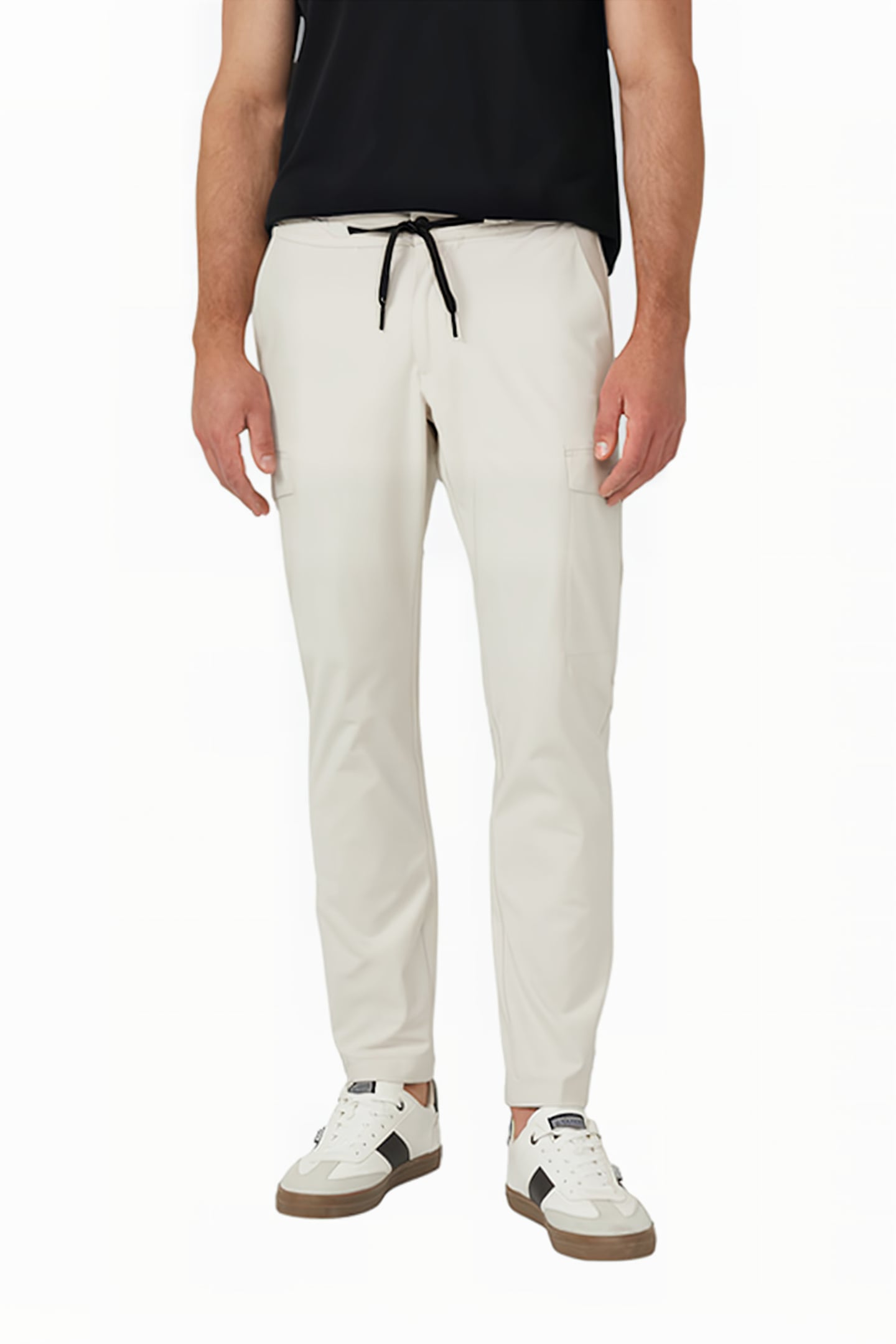 S.OLIVER PANT GREY/BLACK 1