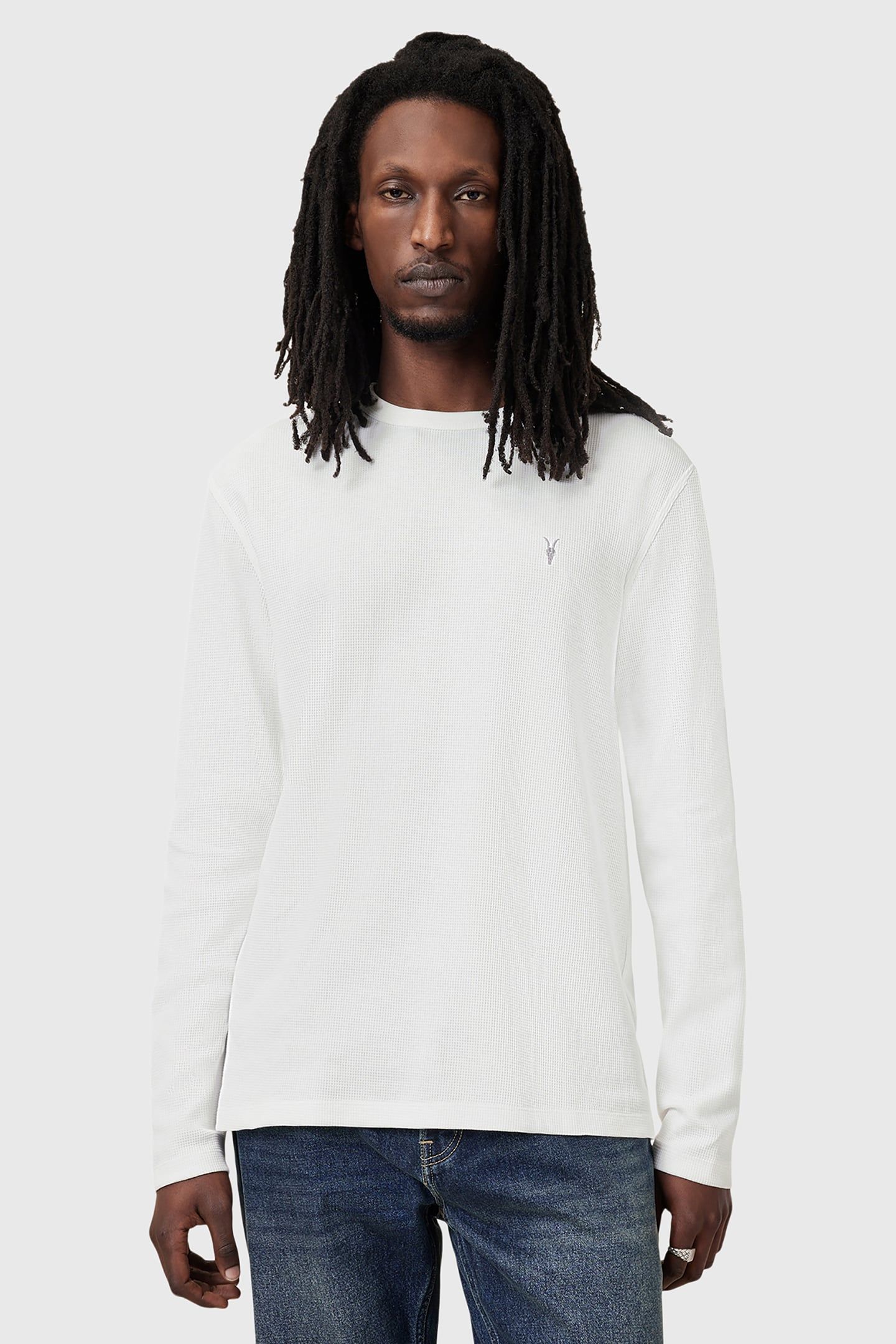 ELLIS LS CREW CHALK WHITE 1