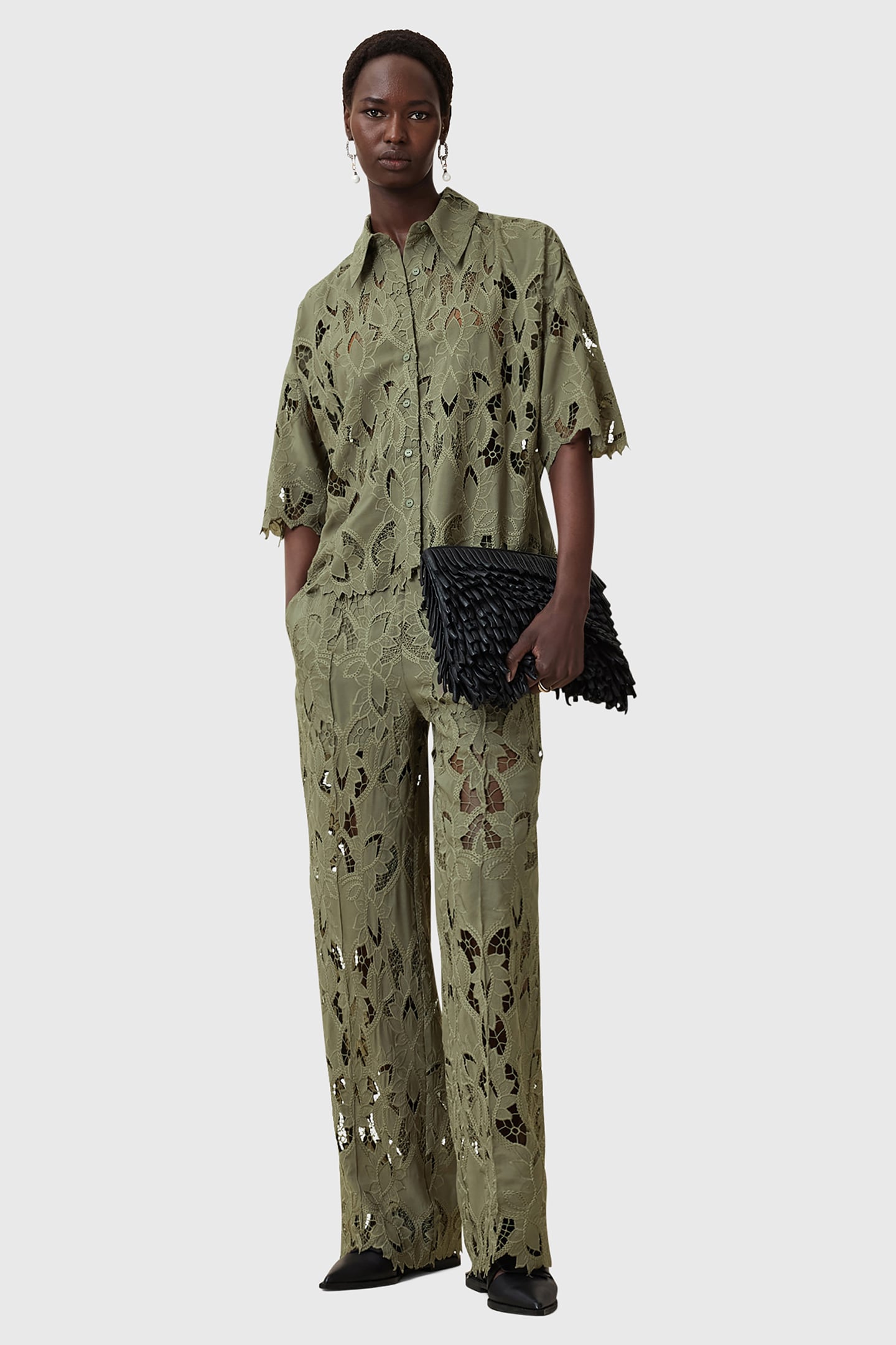 CHARLI EMB SHIRT MERMAID GREEN 3