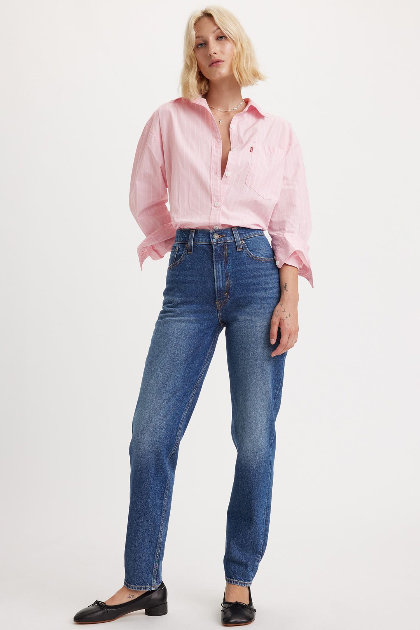 80S MOM JEANS DARK INDIGO 6