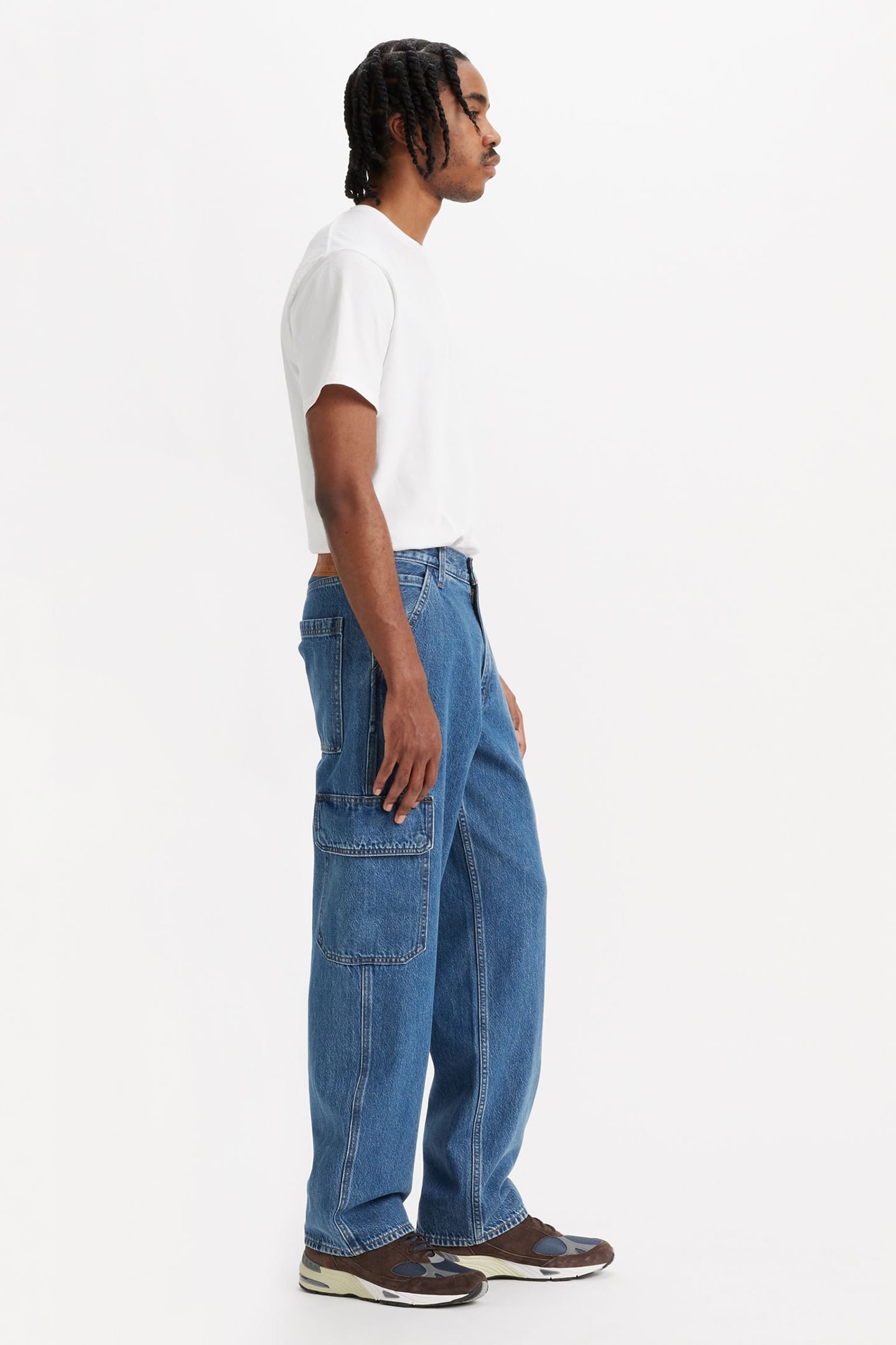 568™ LOOSE STRAIGHT CARGOS BLUE 5