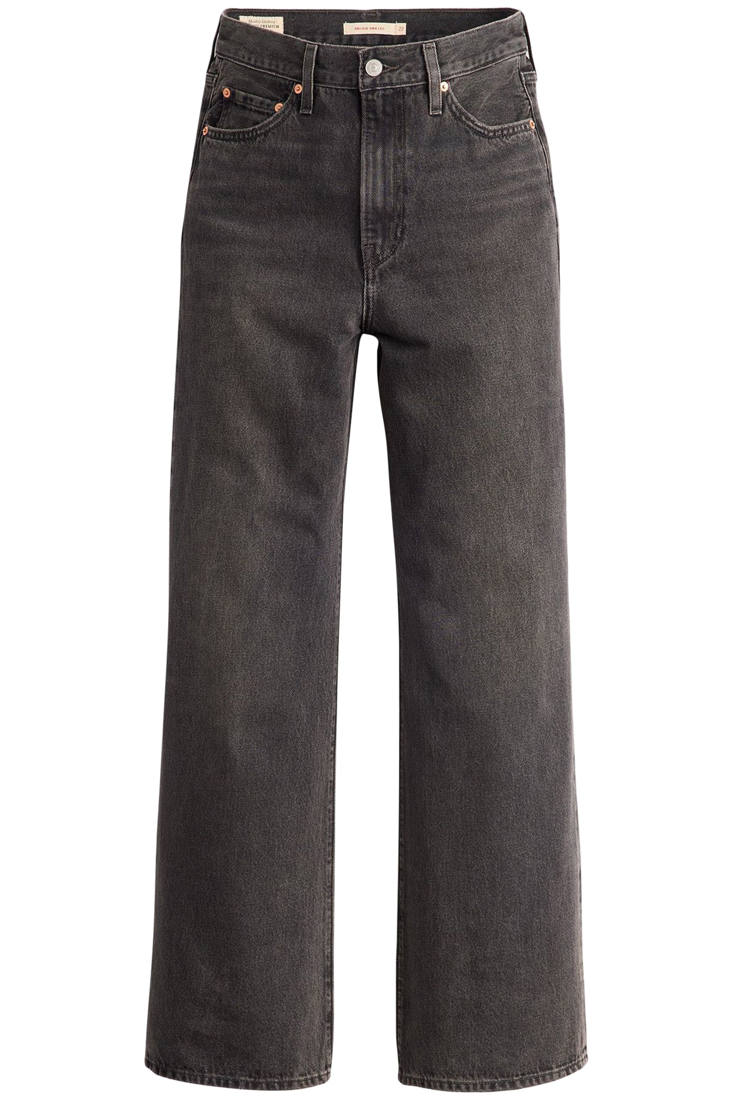 RIBCAGE WIDE LEG JEANS BLACK 4