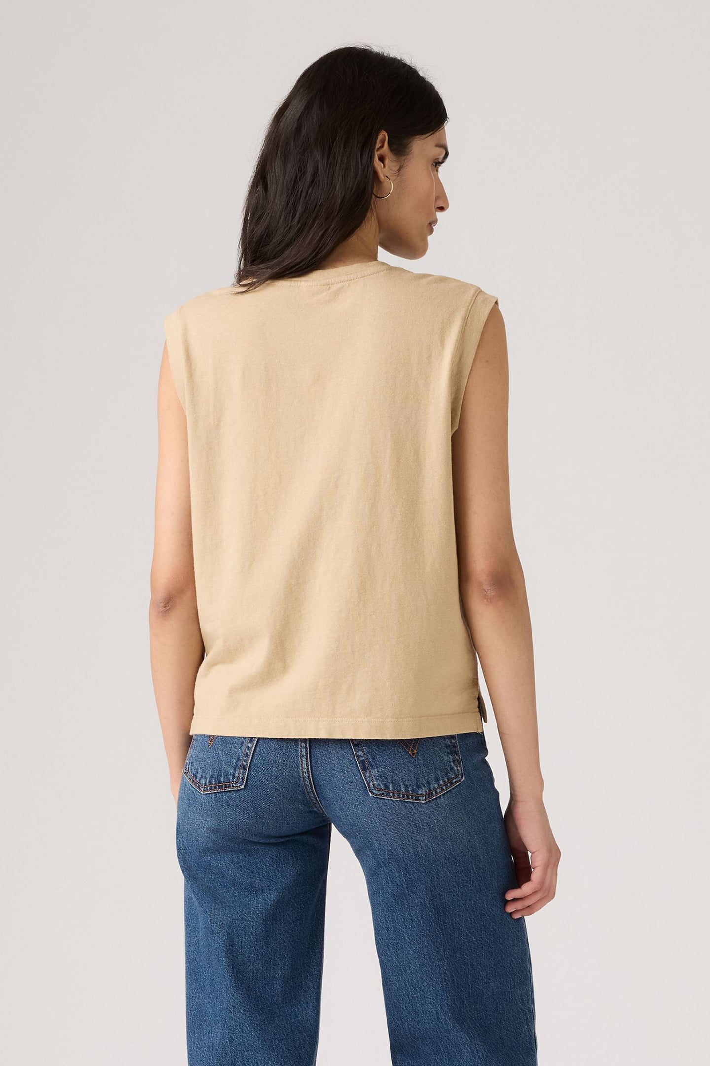 BOXY TANK TOP TAN 2