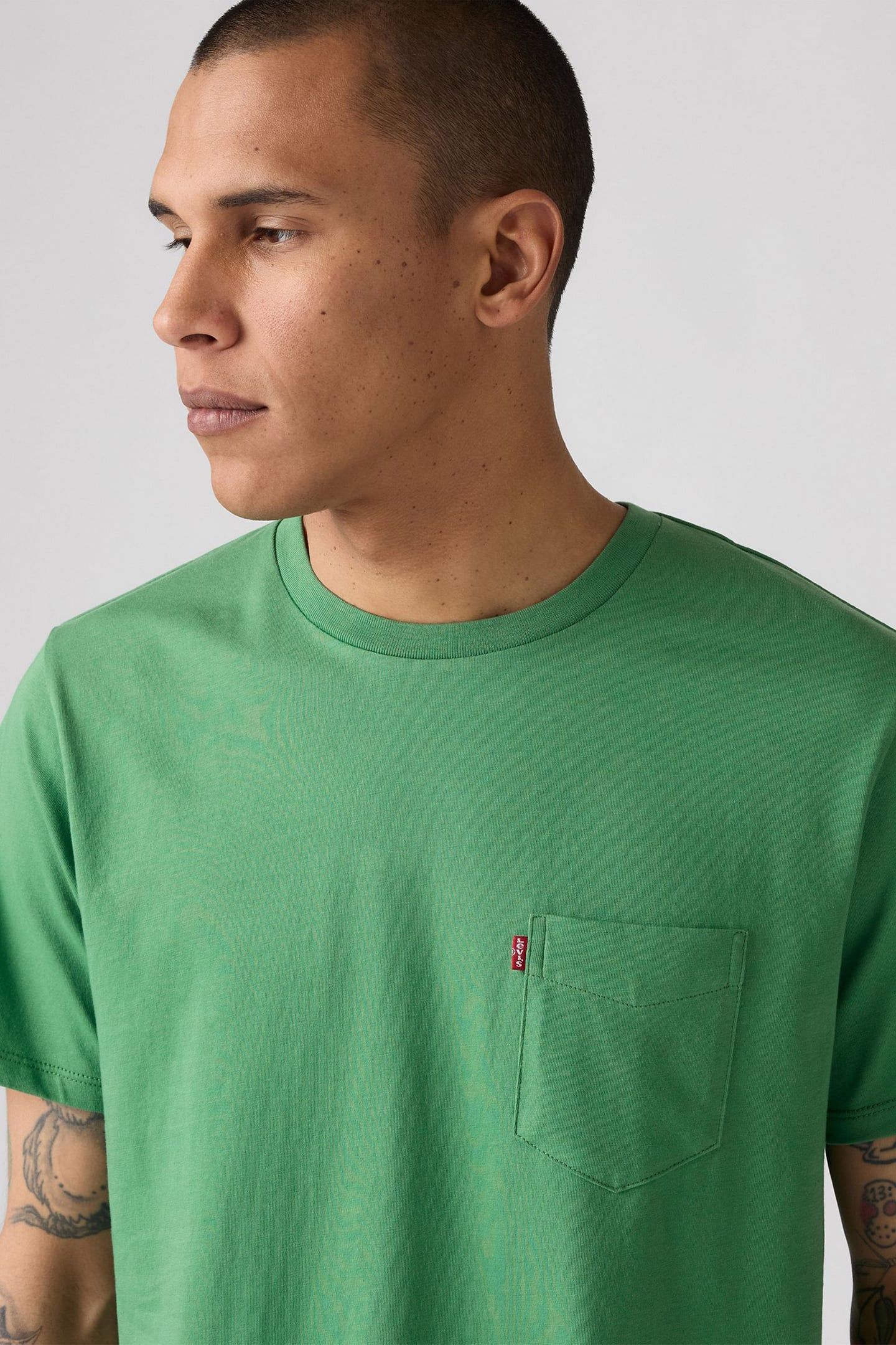 CLASSIC POCKET TEE GREEN 5