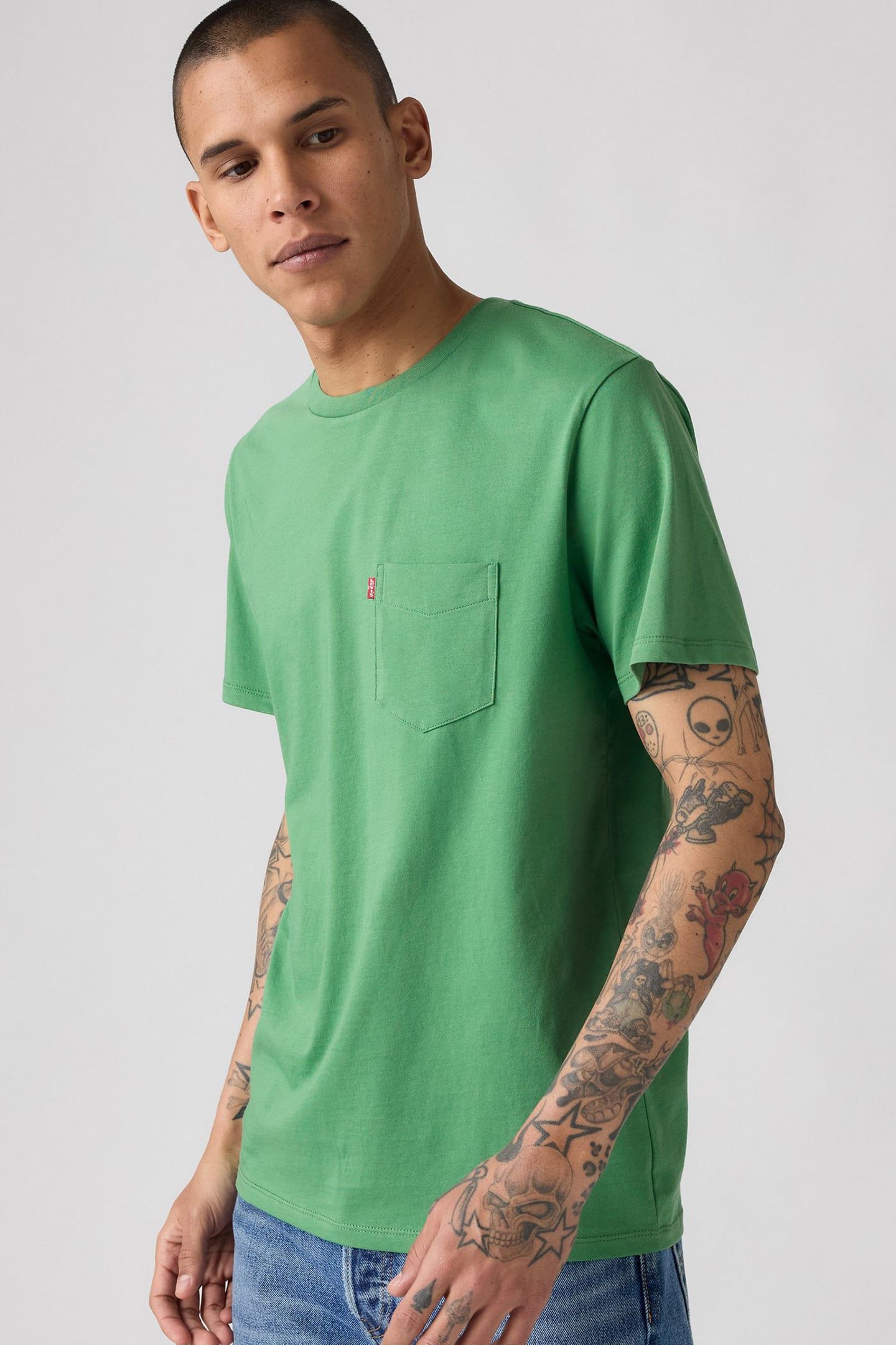 CLASSIC POCKET TEE GREEN 4