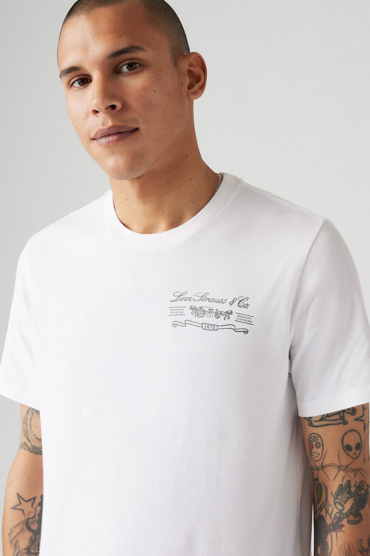 GRAPHIC CREWNECK T-SHIRT WHITE 5