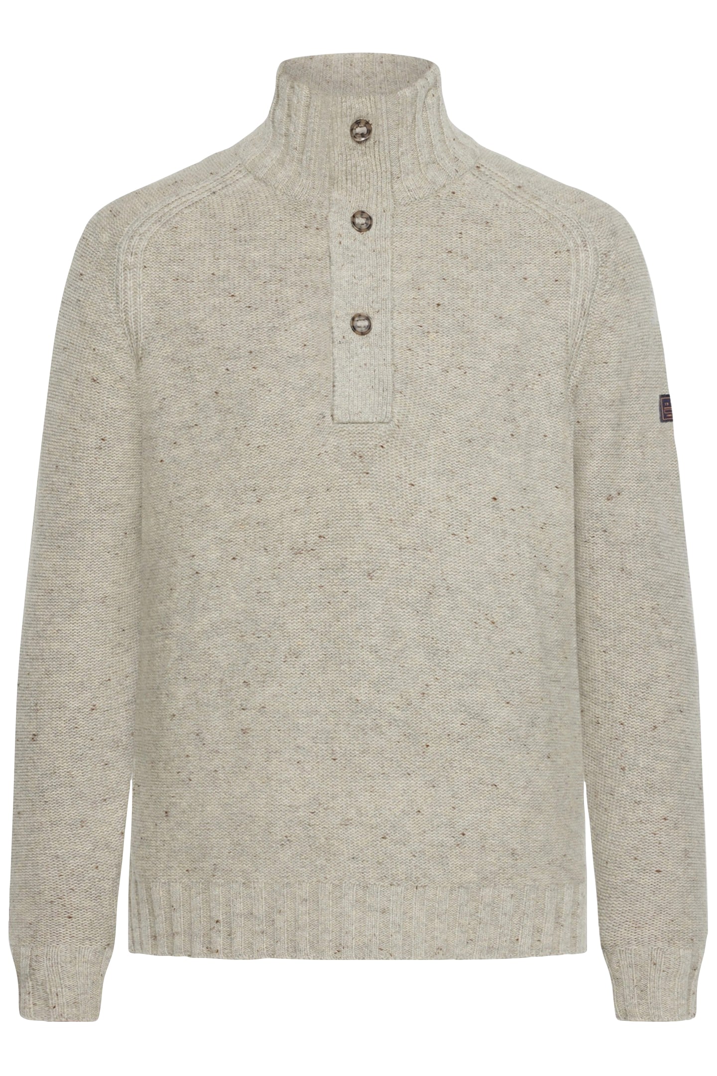 AMADEUSSI DONEGAL BUTTON KNIT OAK MELANGE 4