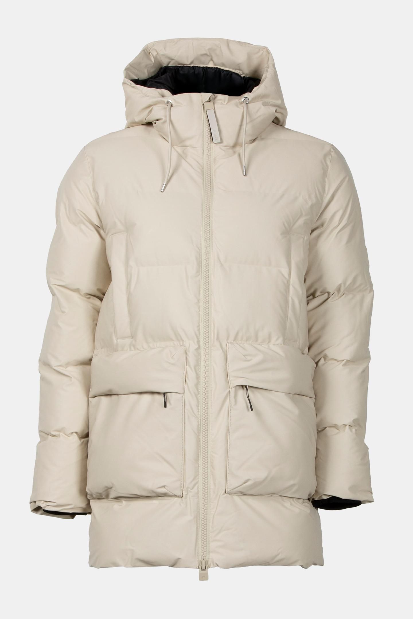 UNISEX ALTA LONG PUFFER CARGO JACKET W3T4 DUNE GRAIN 6