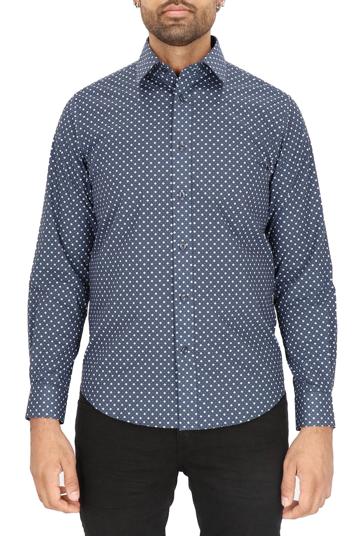 DRESS SHIRT NAVY 1