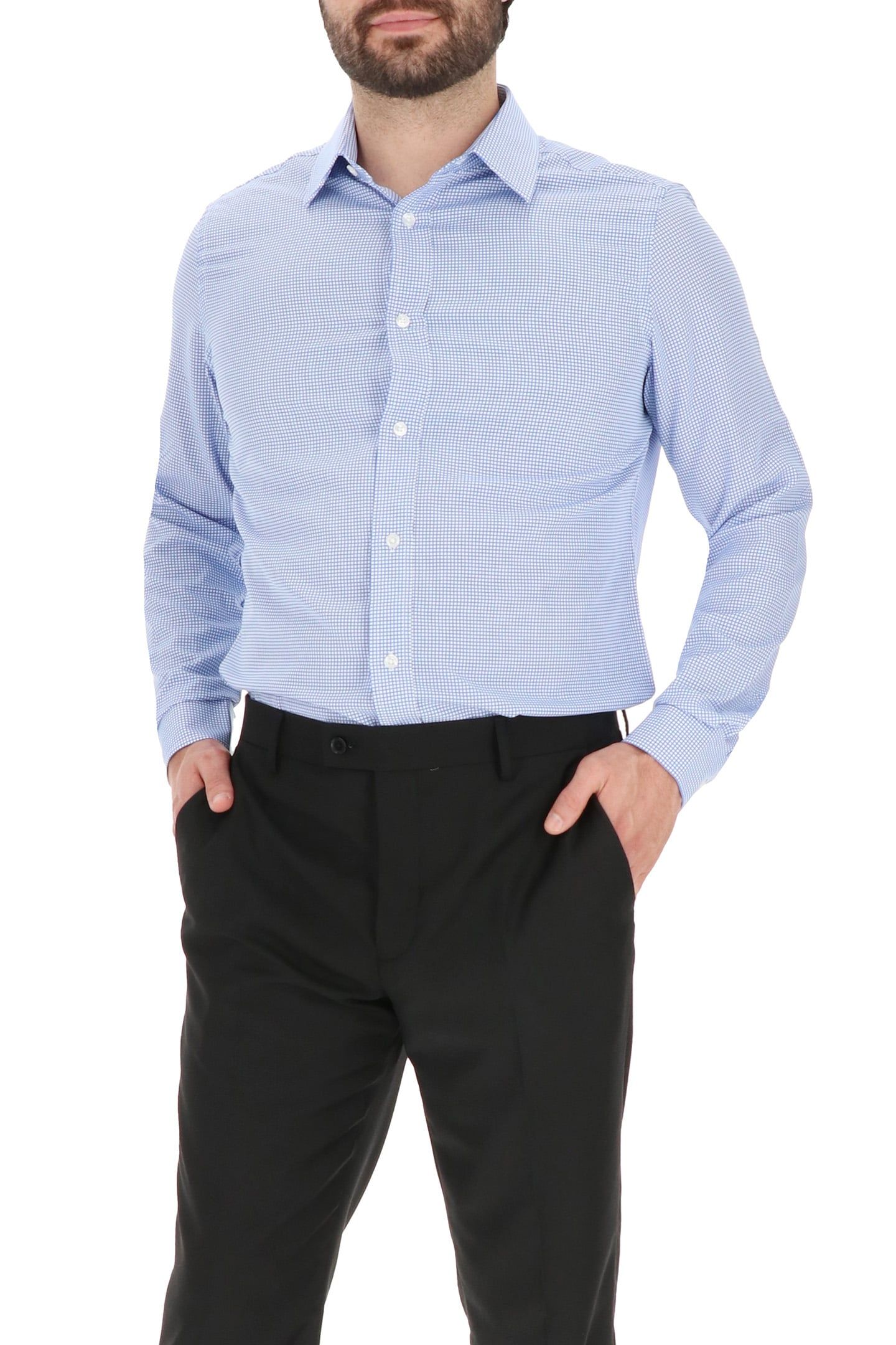 4 WAY STRETCHDRESS SHIRT LIGHT BLUE 4