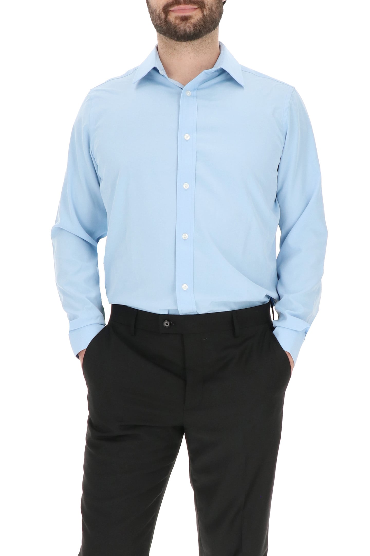 4 WAY STRETCHDRESS SHIRT LIGHT BLUE 4
