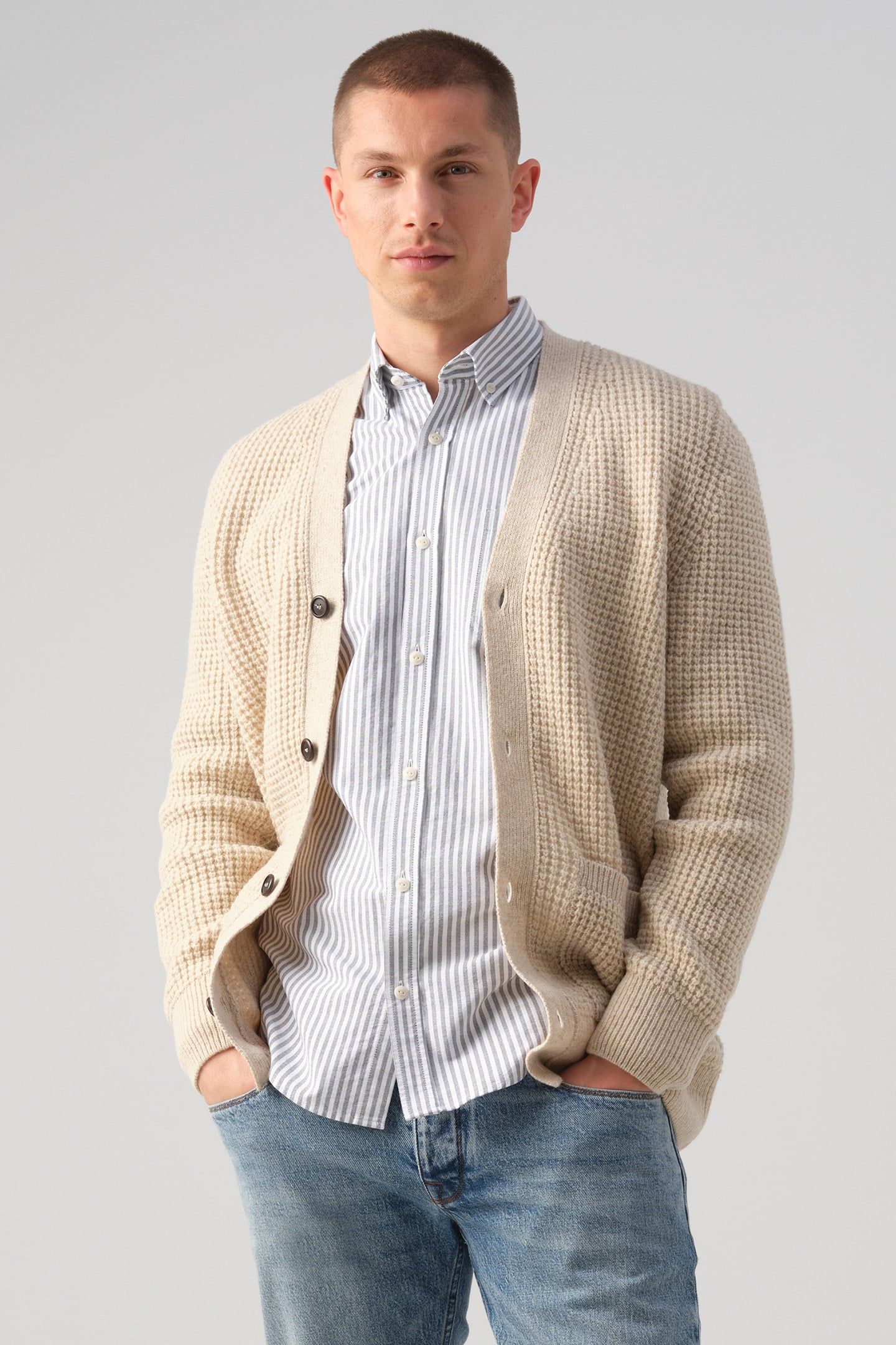 J.C. RAGS RYKER VEST BLEACHED SAND 1