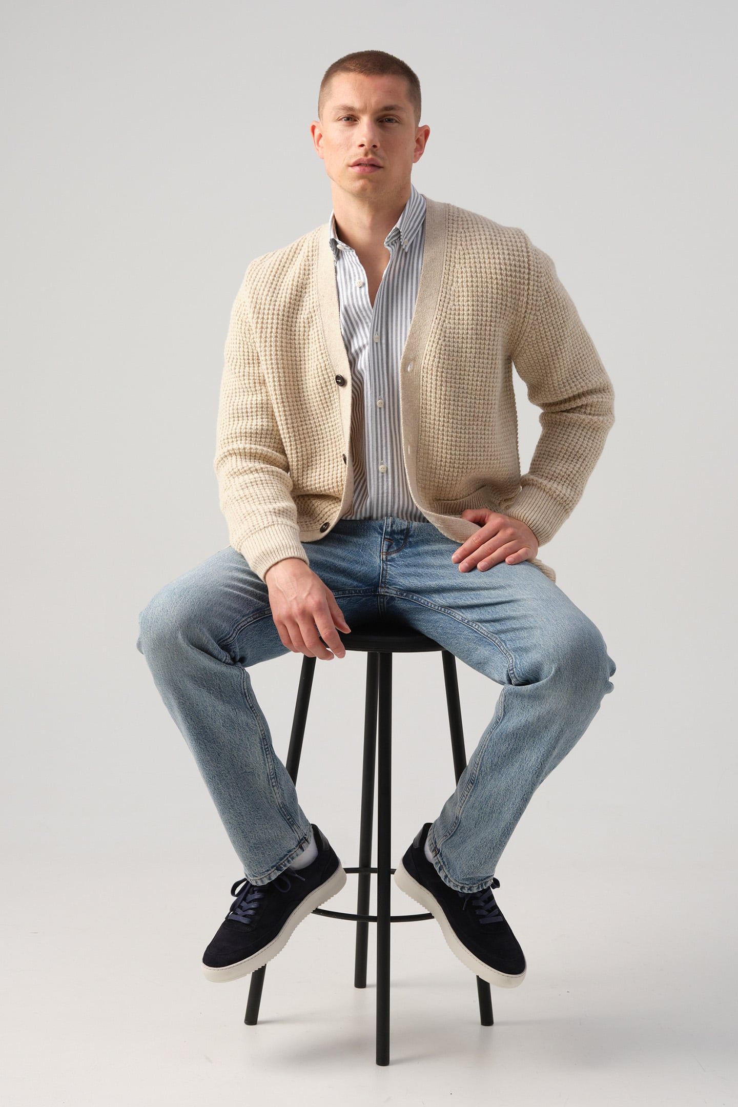 J.C. RAGS RYKER VEST BLEACHED SAND 3