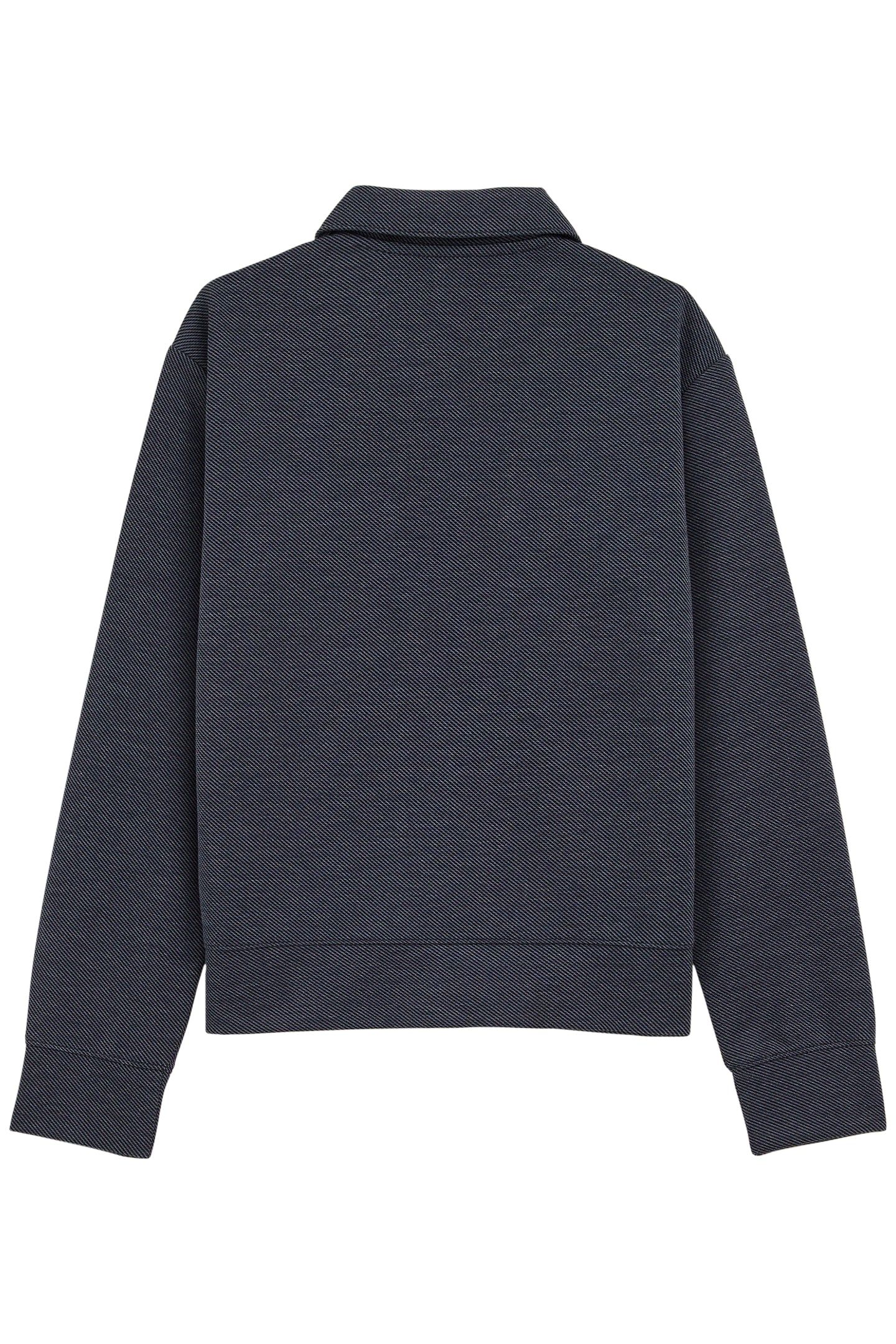 CARDIGAN WITH ZIPPER NAVY BLUE 4