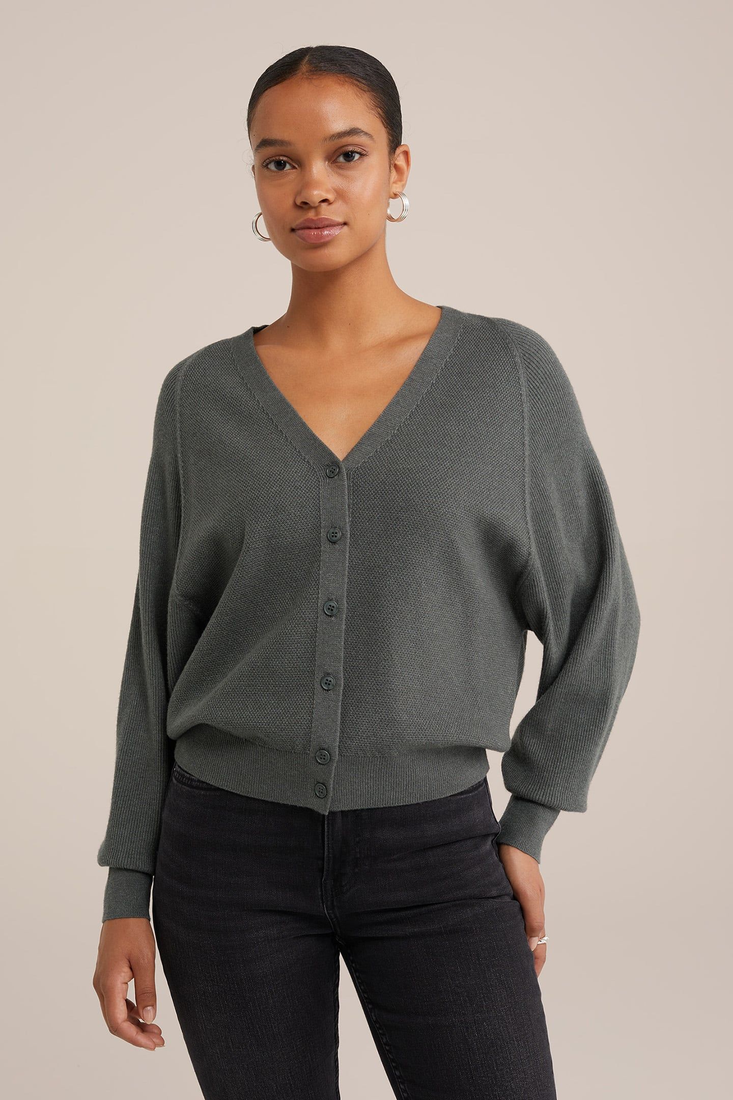 GEBREID VEST GREYISH GREEN 1