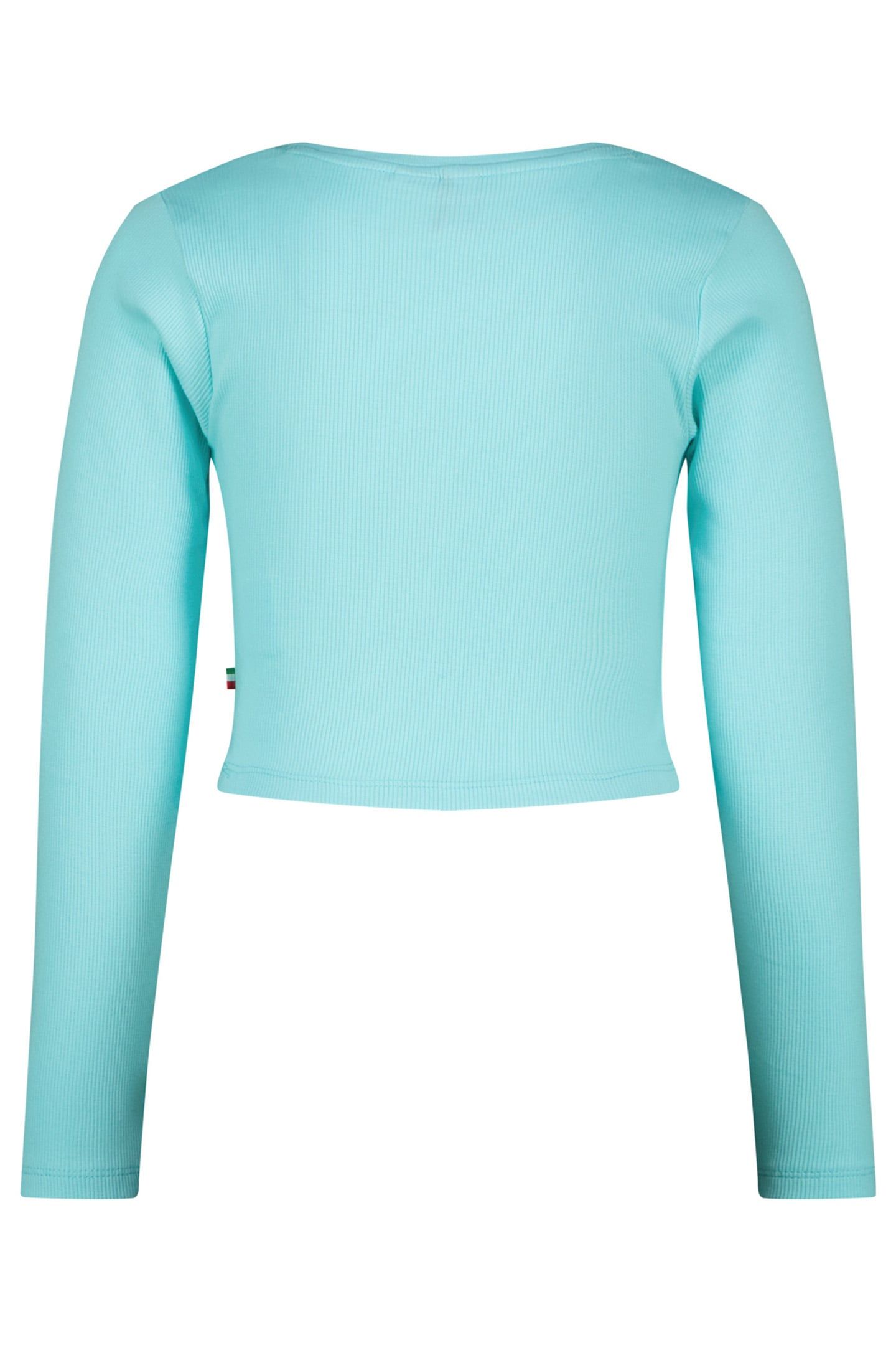 GIRLS G-BASIC-CROP RIB LONGSLEEVE T-SHIRT ARTIC BLUE 2