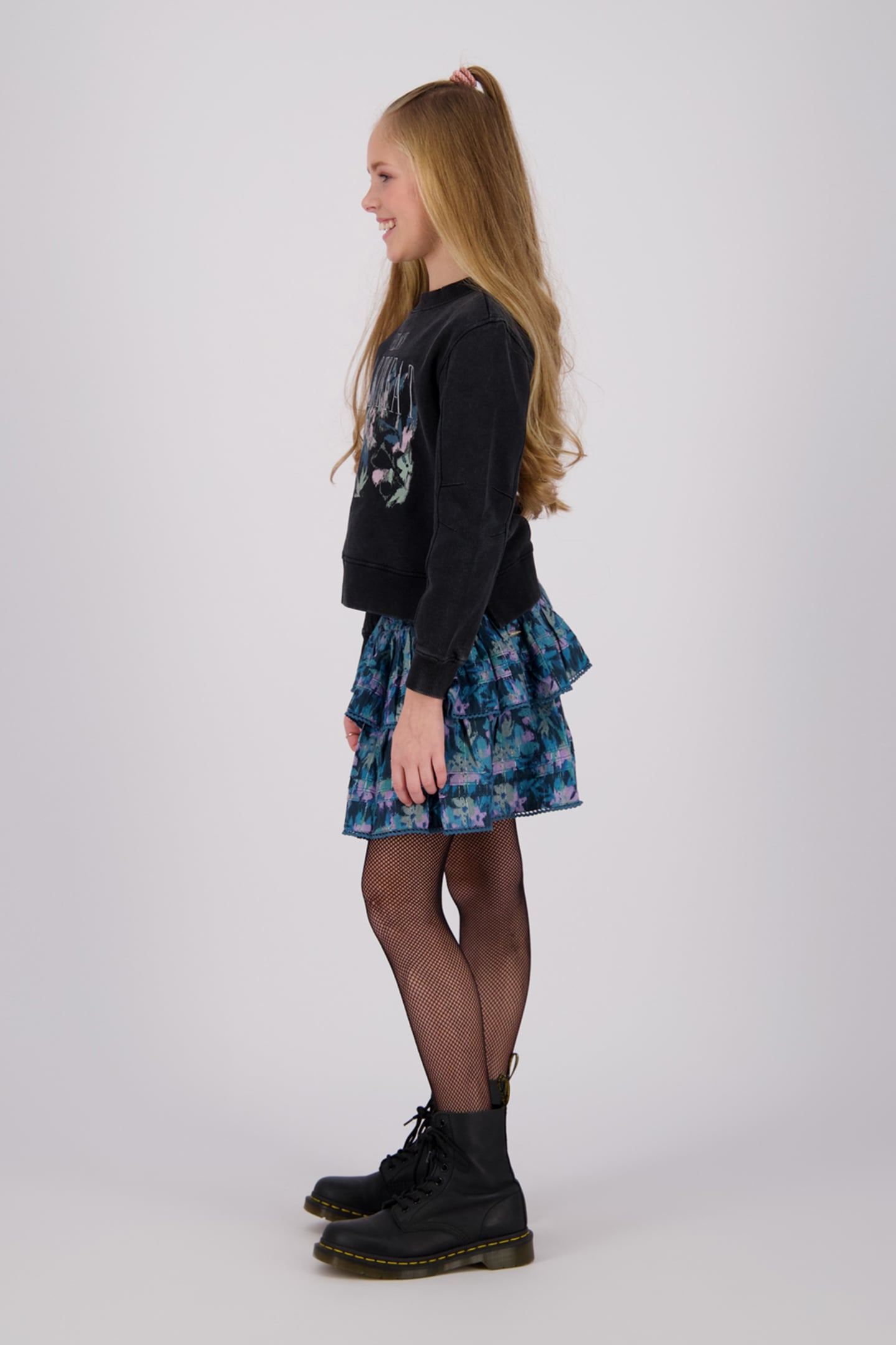 GIRLS NALITA SWEATER WASHED BLACK 5