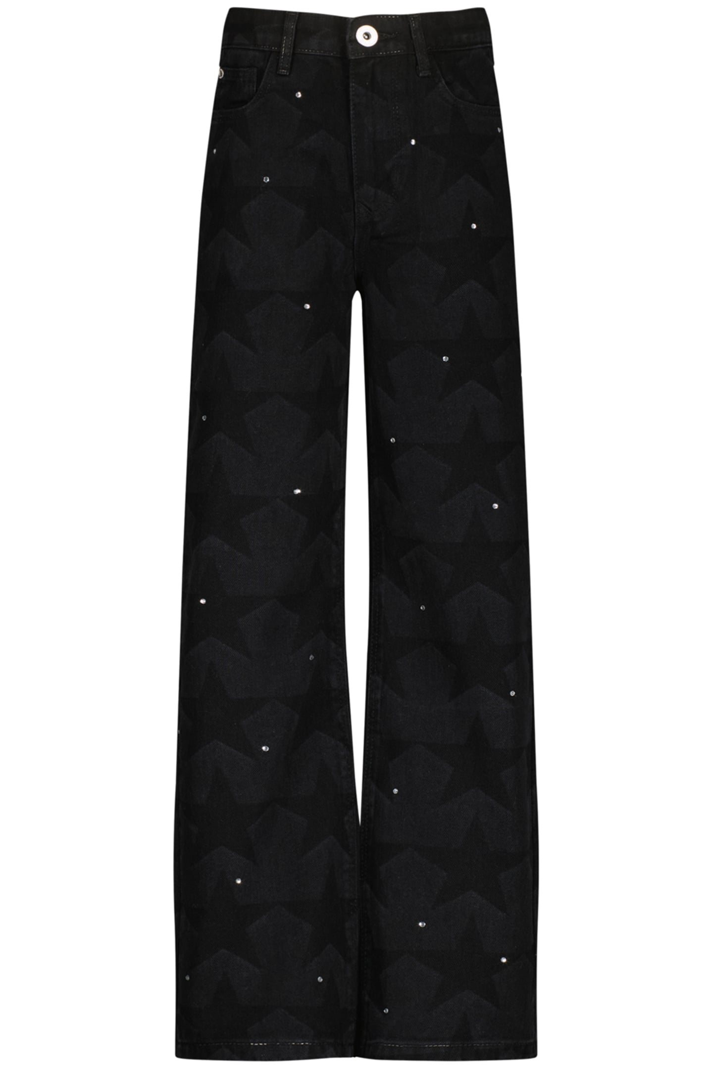 GIRLS CATO STAR JEANS WASHED BLACK 3