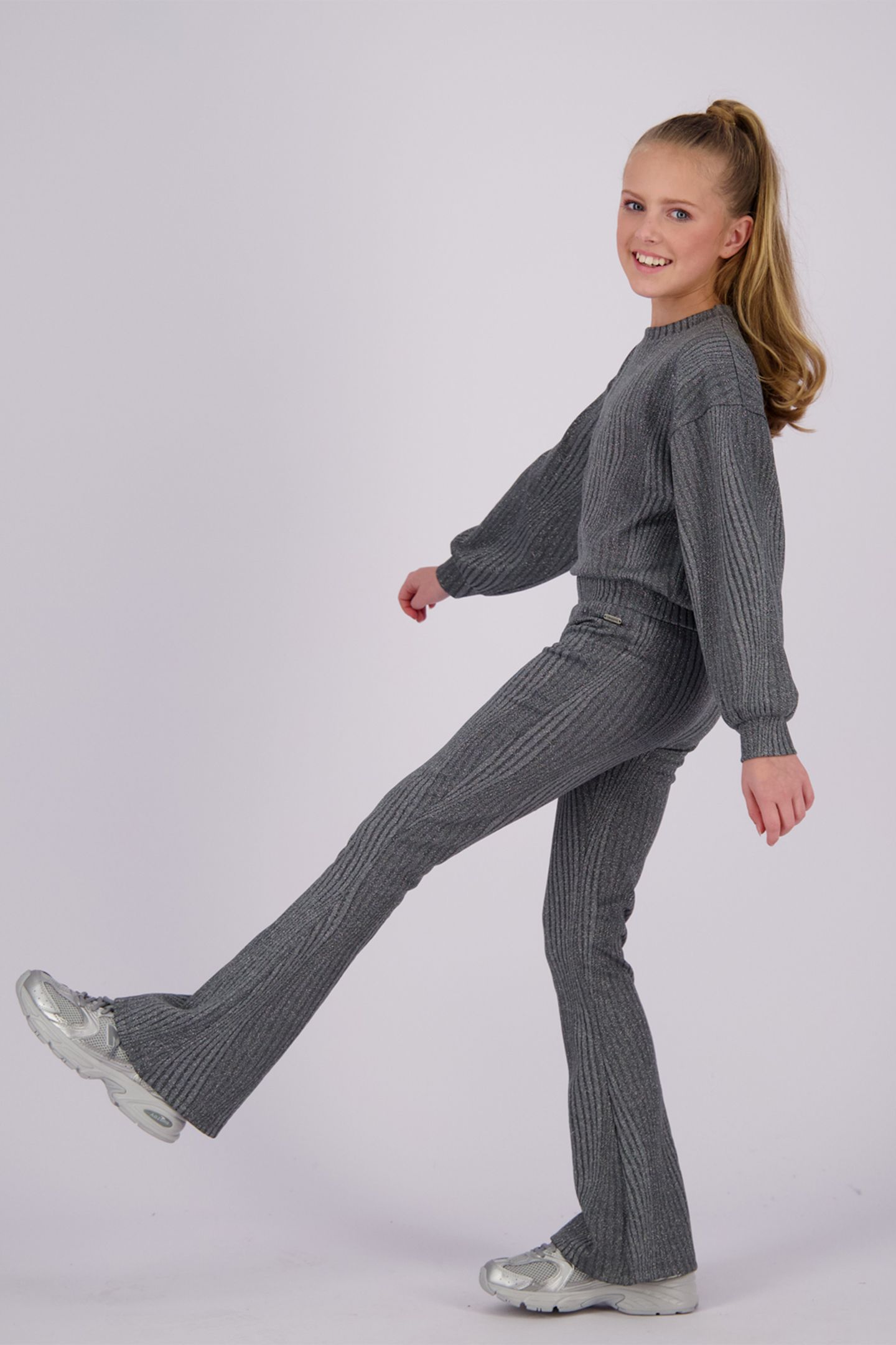 GIRLS JANE TOP GREY ROCK 7