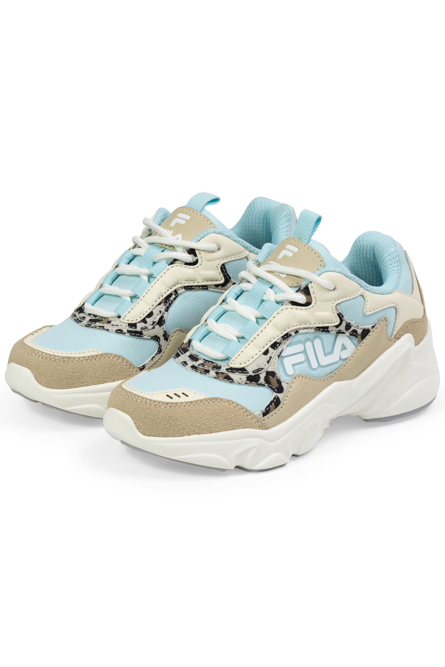 GIRLS COLLENE LOGO ANTIQUE WHITE-BLUE GLOW 2
