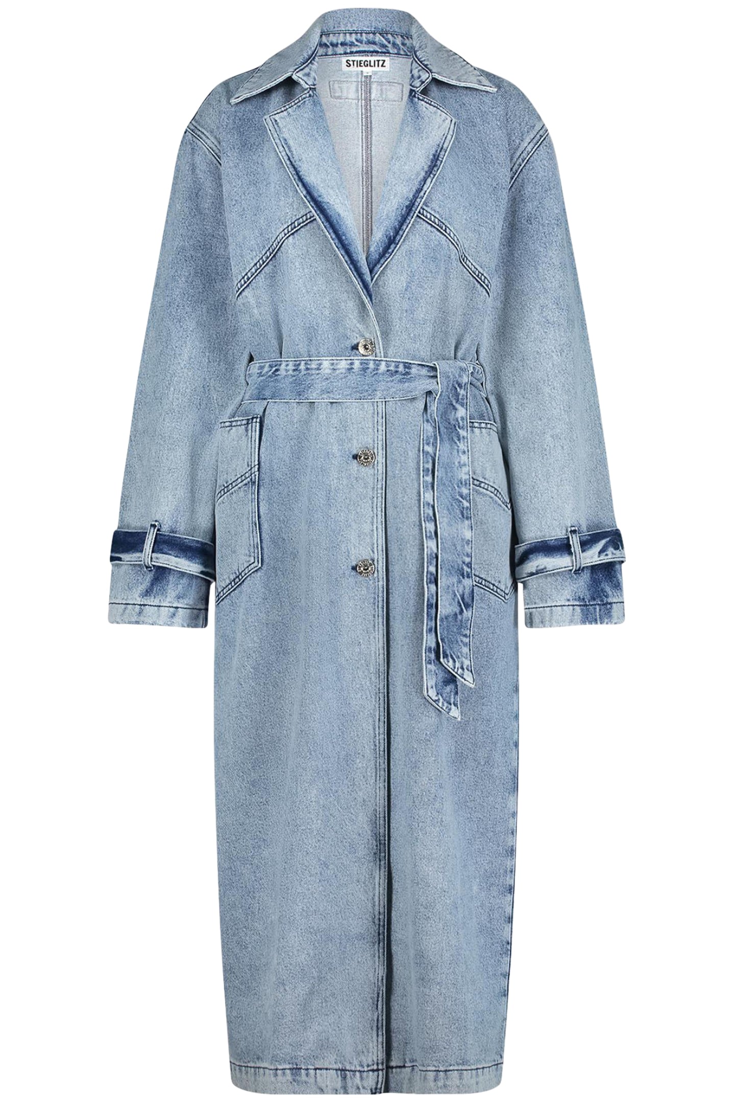 CAZ DENIM TRENCHCOAT BLUE 3
