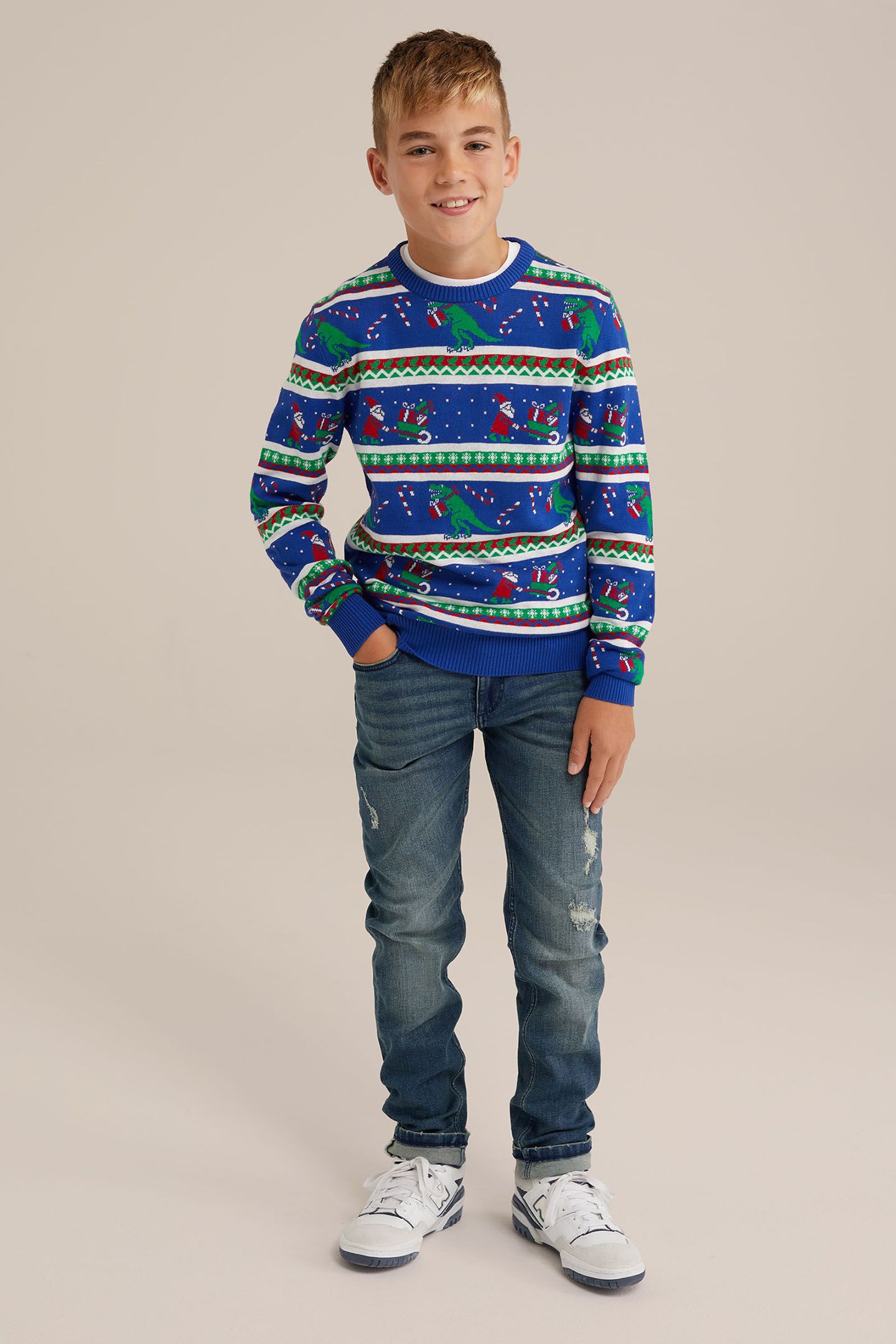 GEBREIDE TRUI DARK BLUE 2