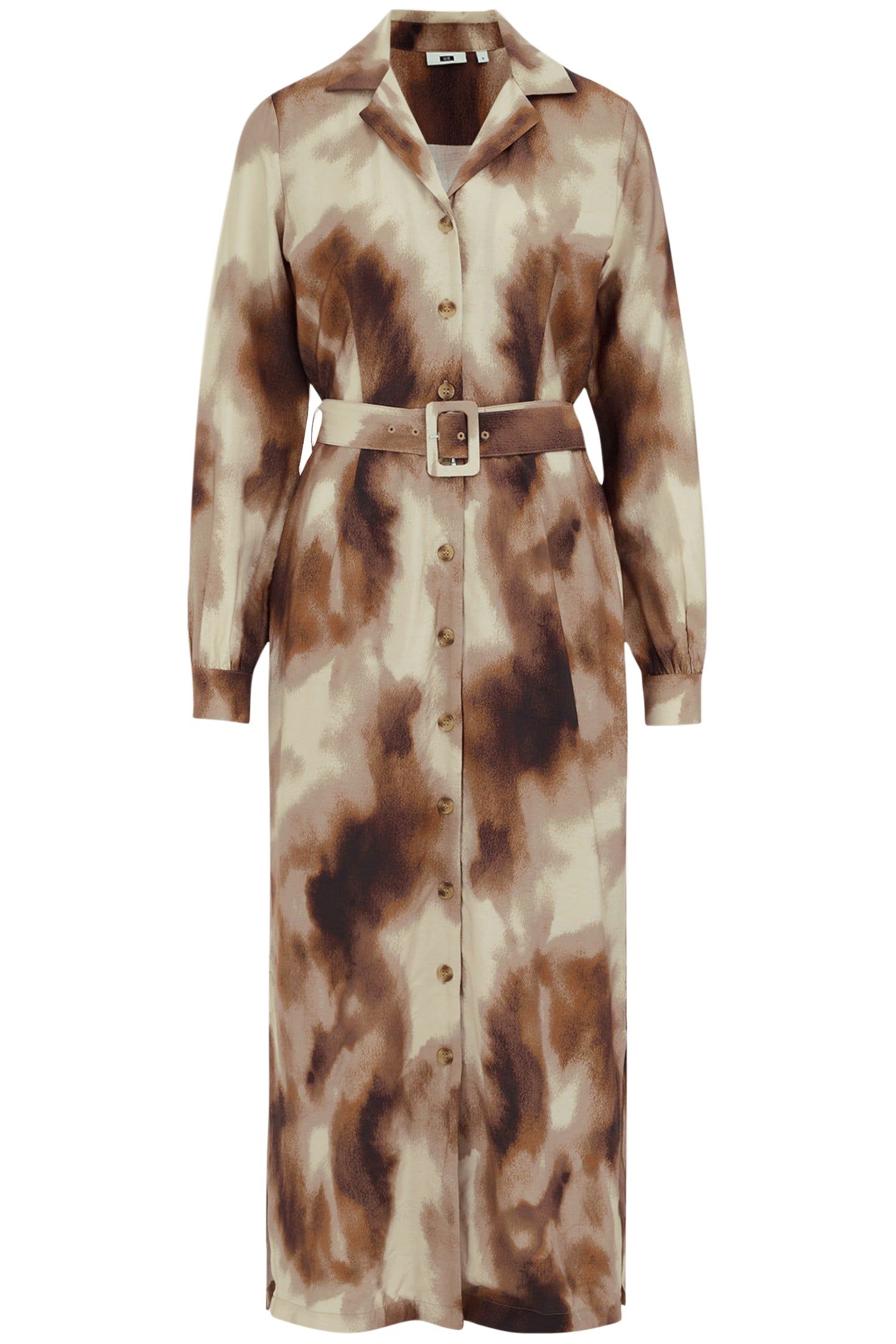 DRESS MID LENGTH BROWN 3