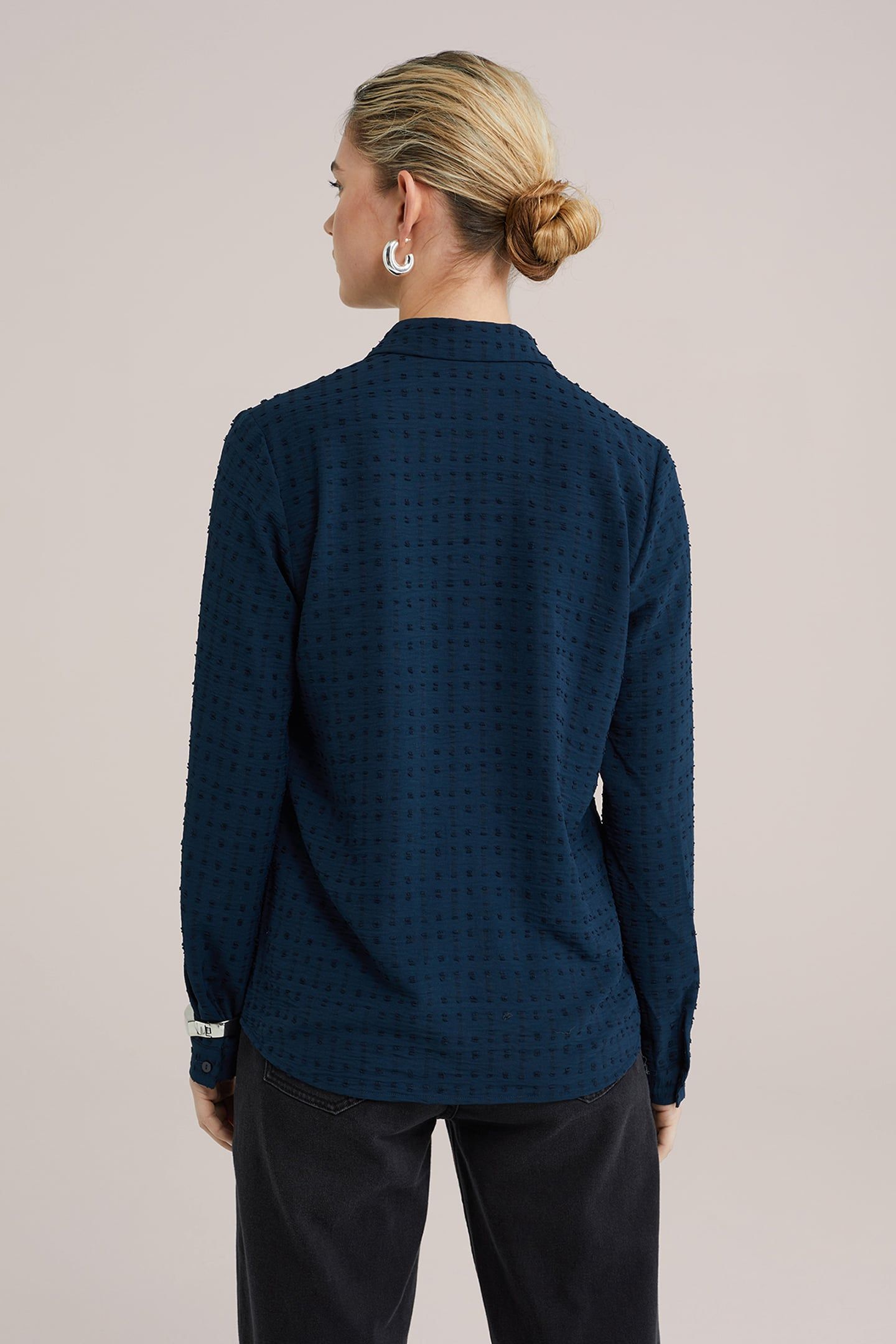 BLOUSE NAVY BLUE 2