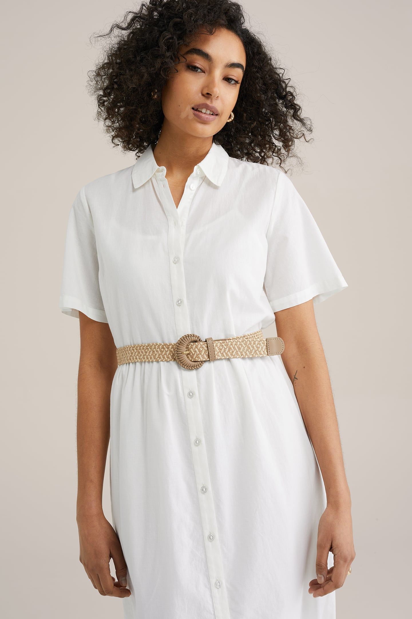 DRESS MID LENGTH WHITE 5