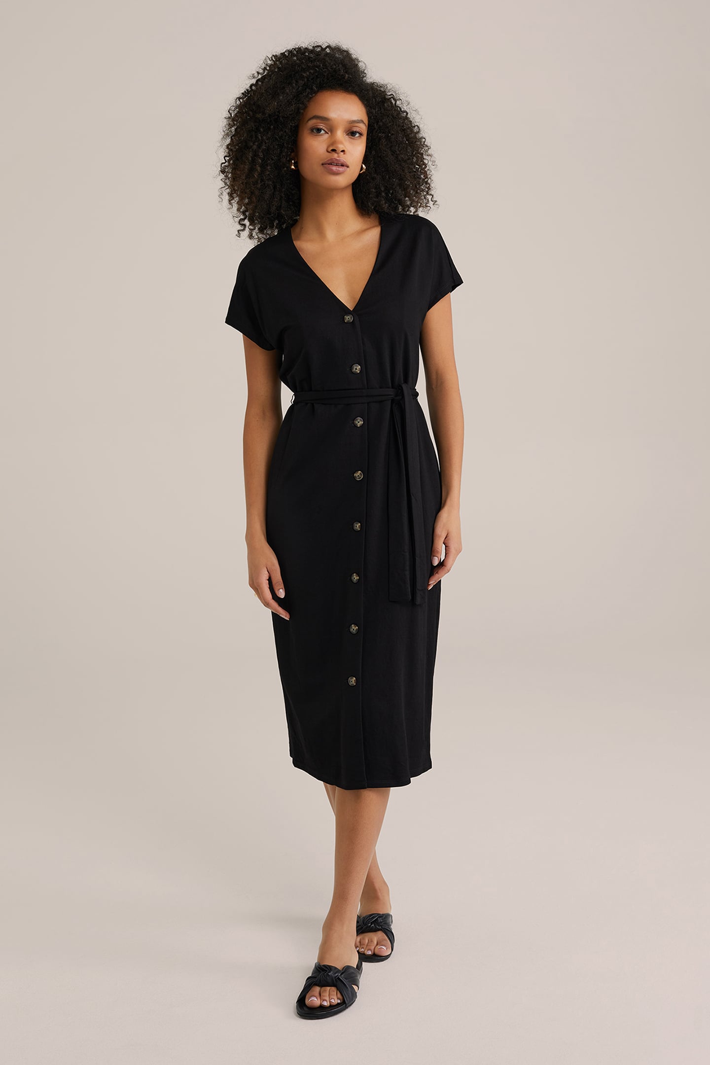 DRESS MIDI BLACK 1