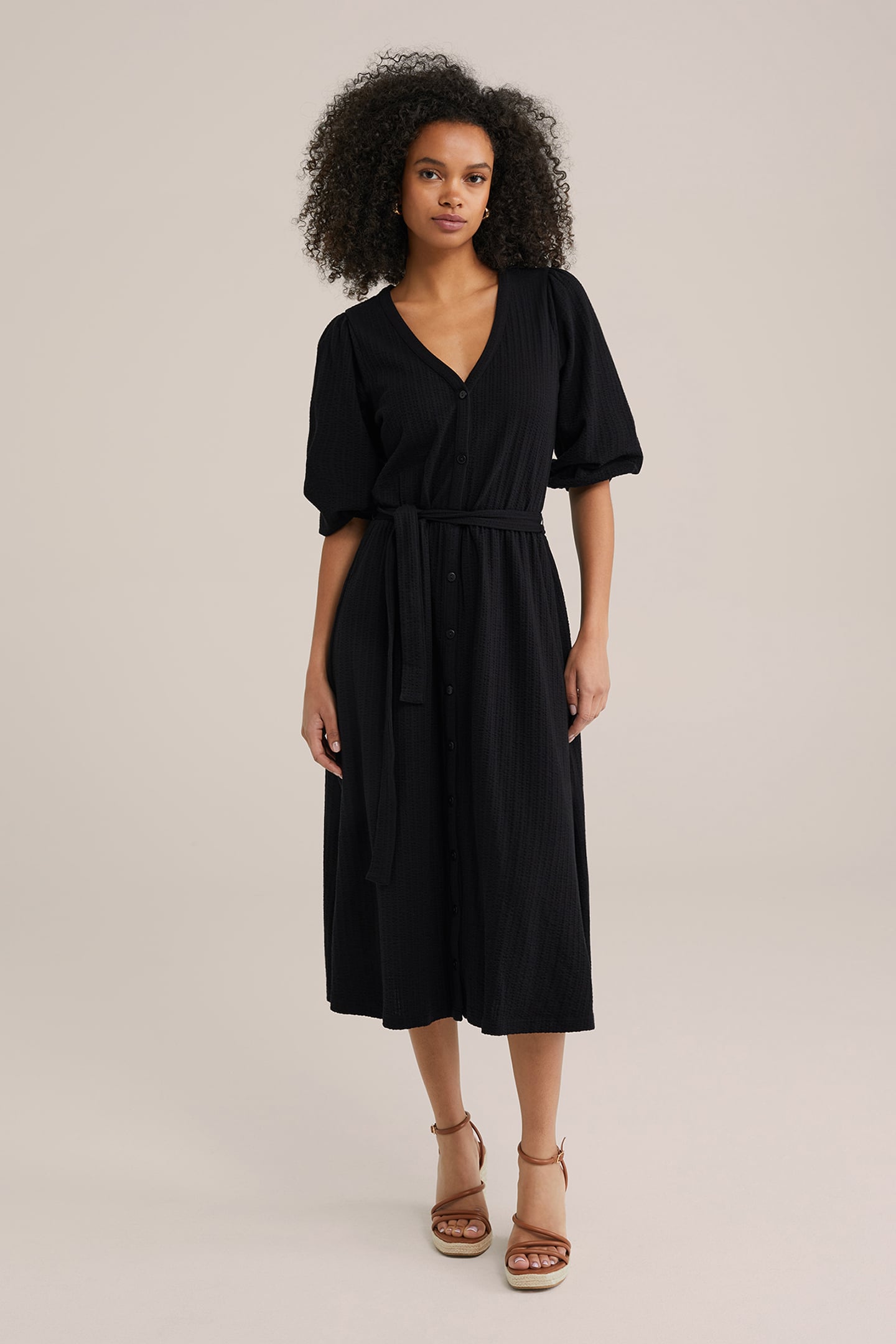 DRESS MIDI BLACK 1
