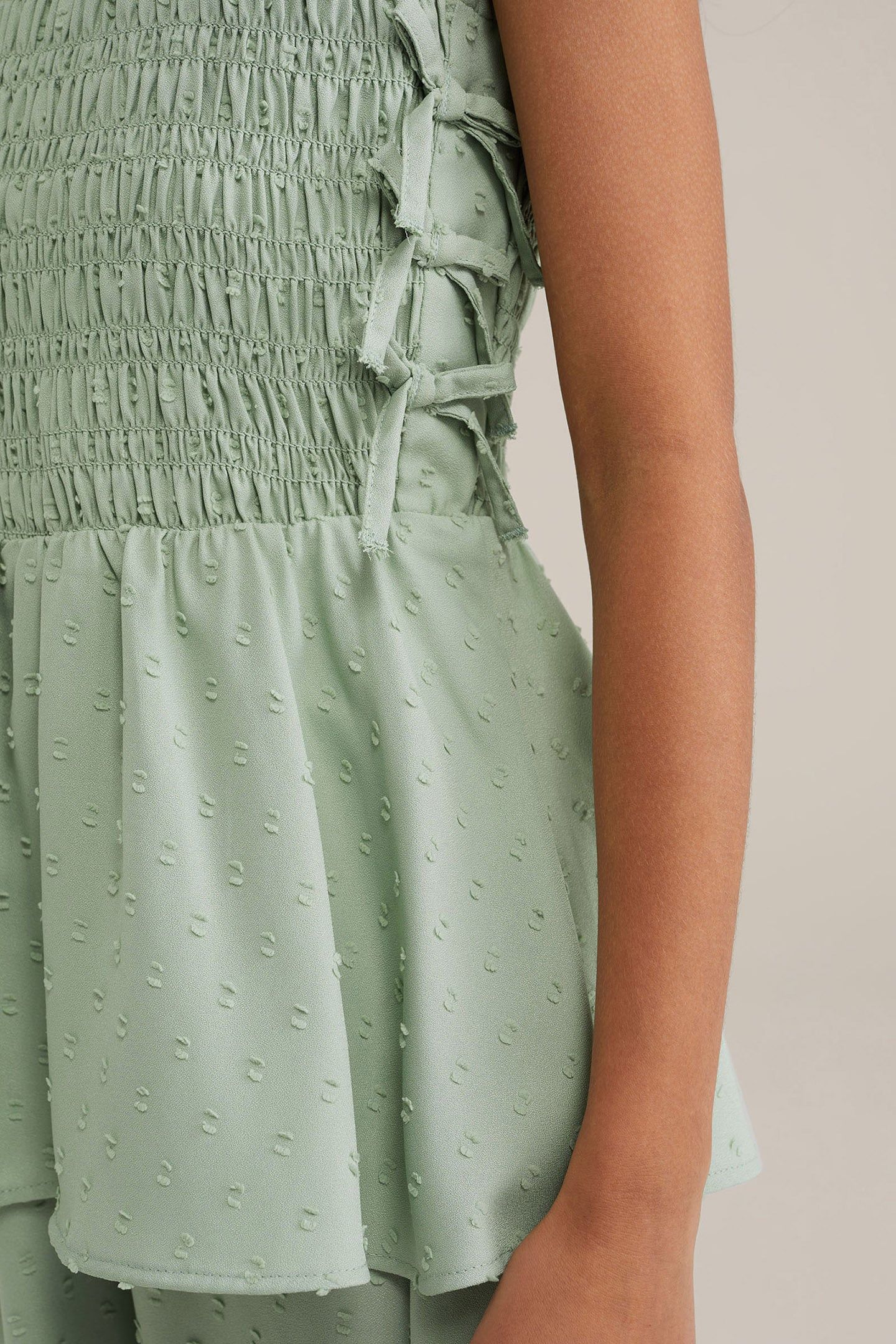 DRESS MID LENGTH LIGHT GREEN 5