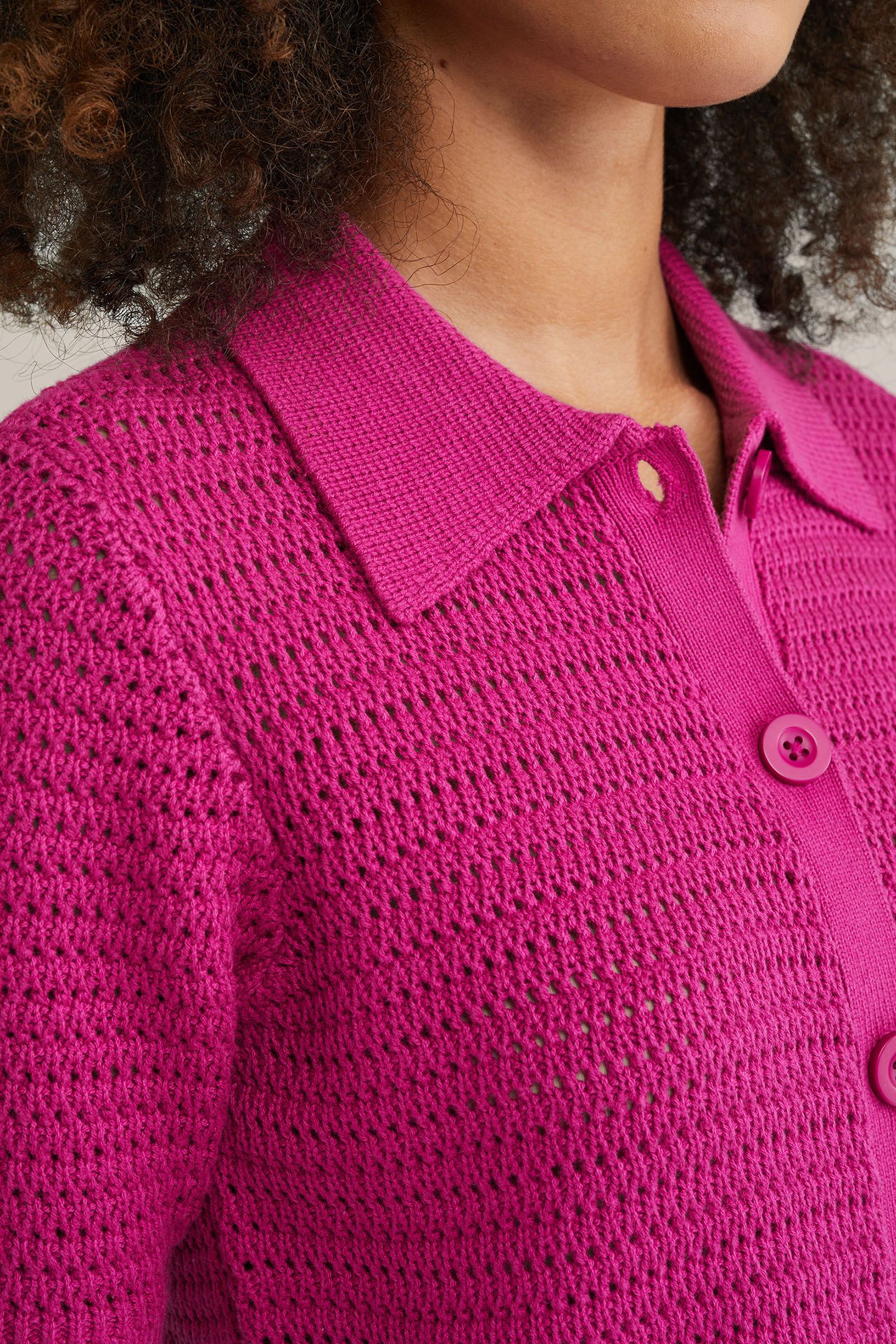 KNITTED CARDIGAN PINK 5