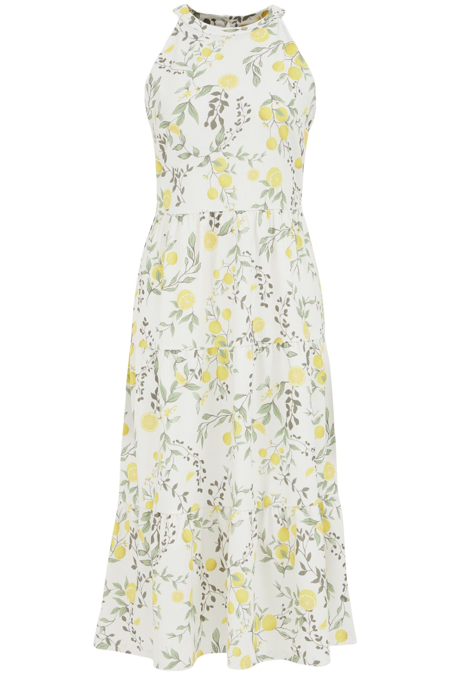DRESS MID LENGTH YELLOW 3