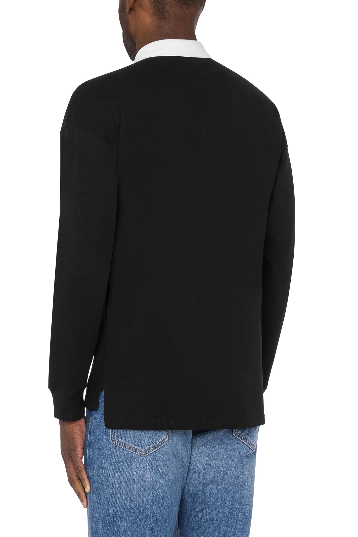 REGULAR LONG SLEEVES POLO BLACK 2