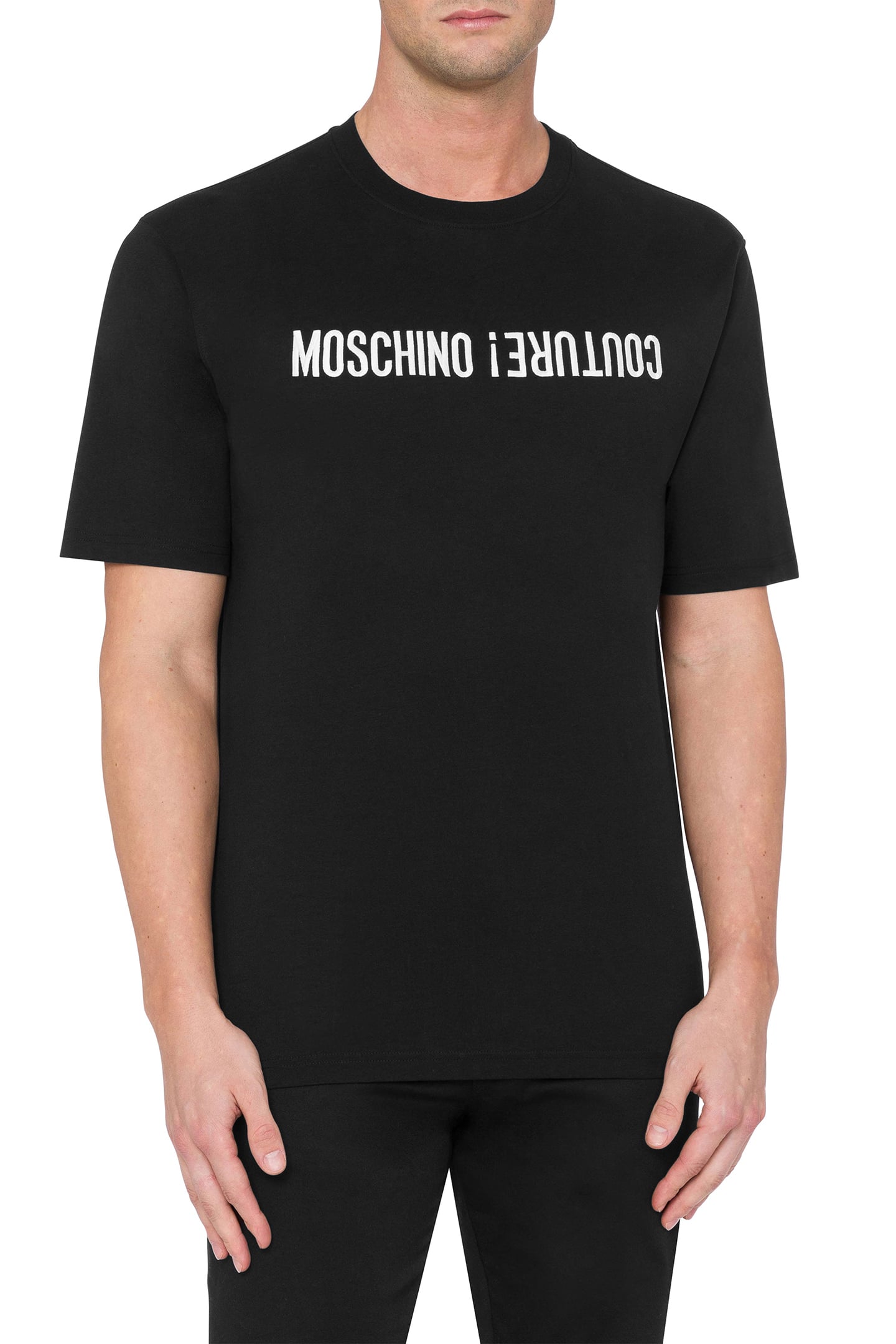 T-SHIRT UPSIDE DOWN LOGO BLACK 1