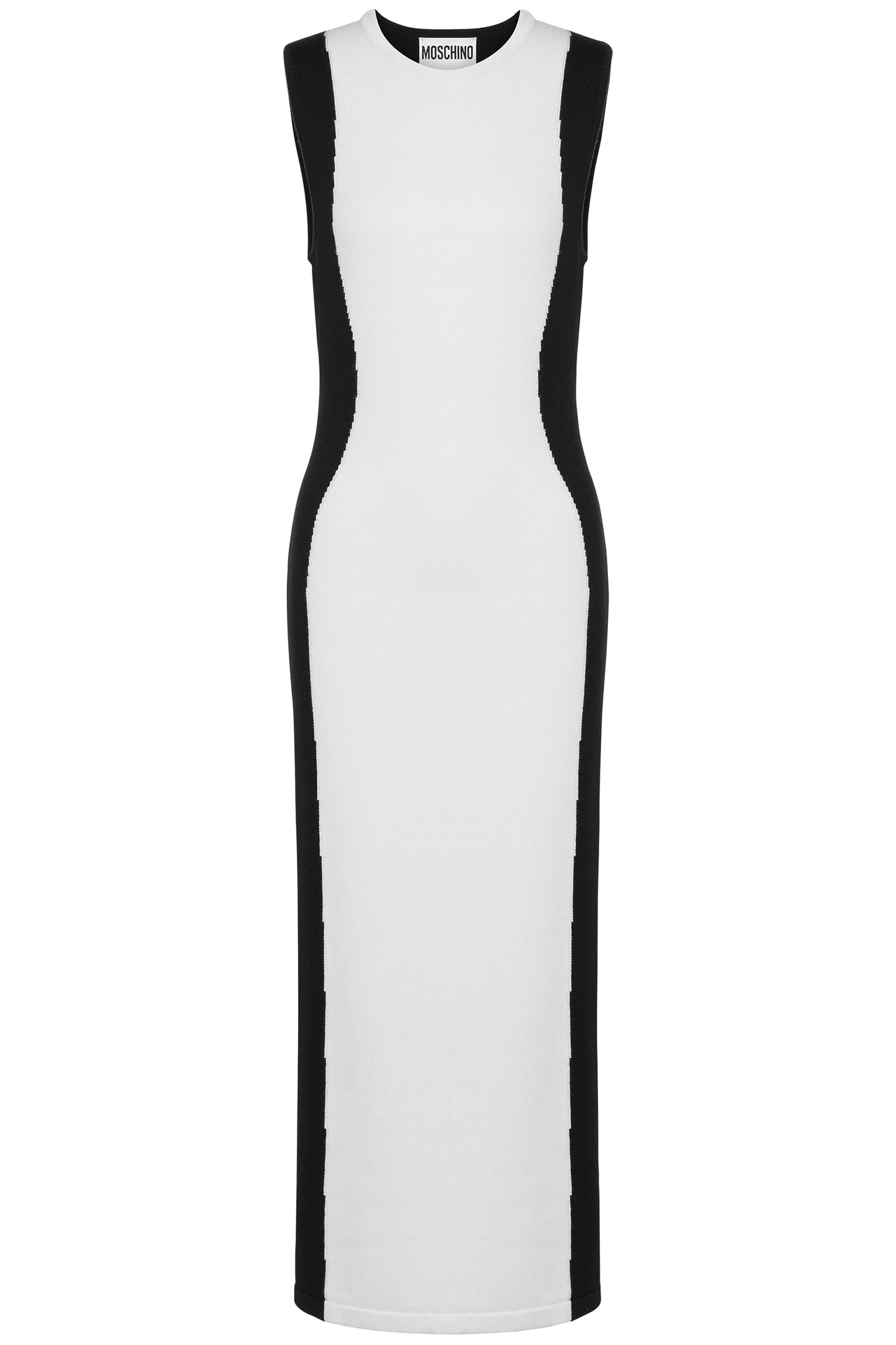 LONG MERINO WOOL DRESS WHITE 3