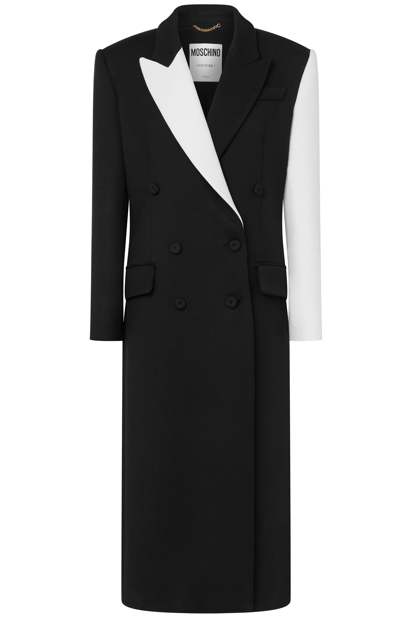 BALCK AND WHITE COAT BLACK 3
