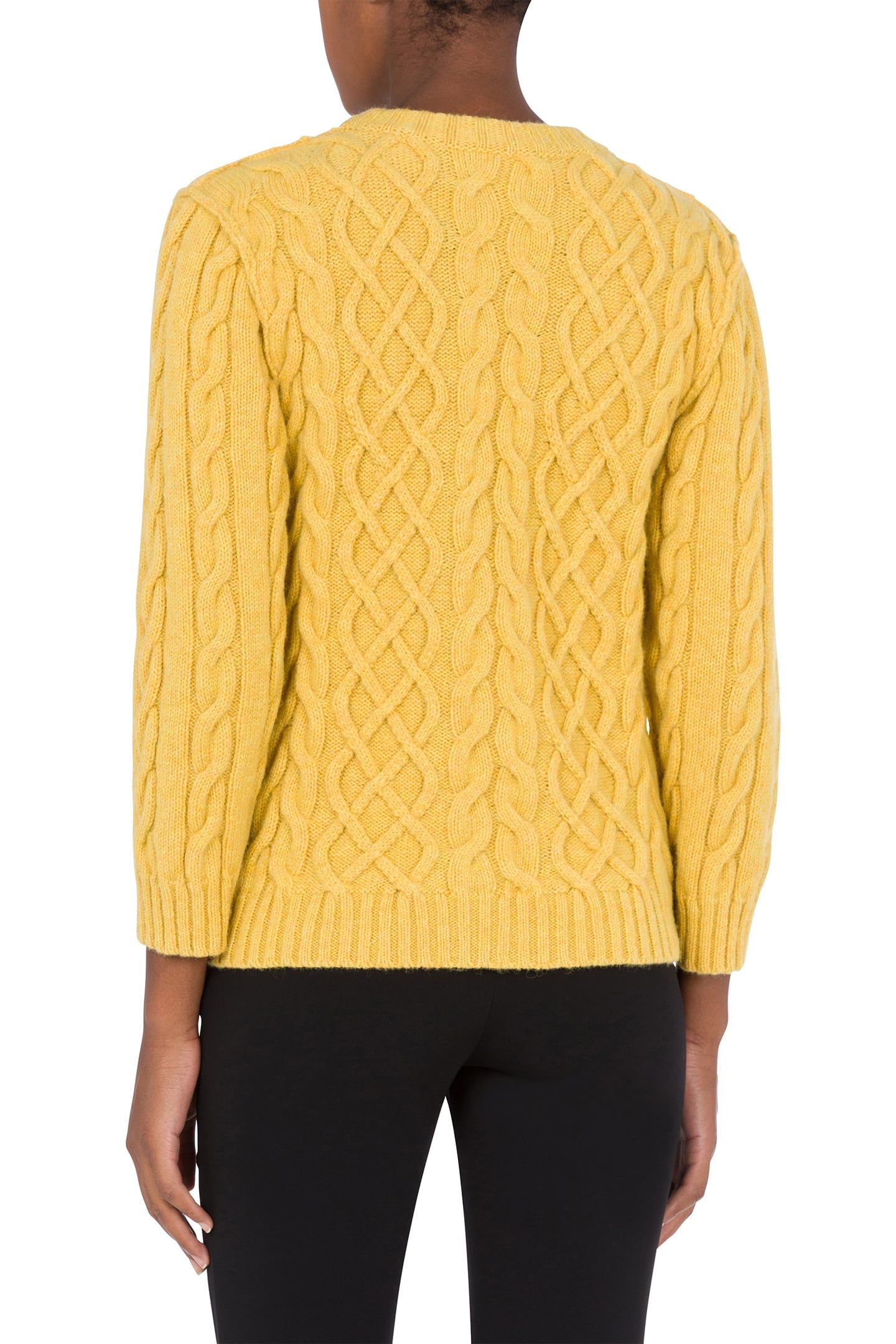 PULLOVER IN SHETLAND GOLDEN M YELLOW 2