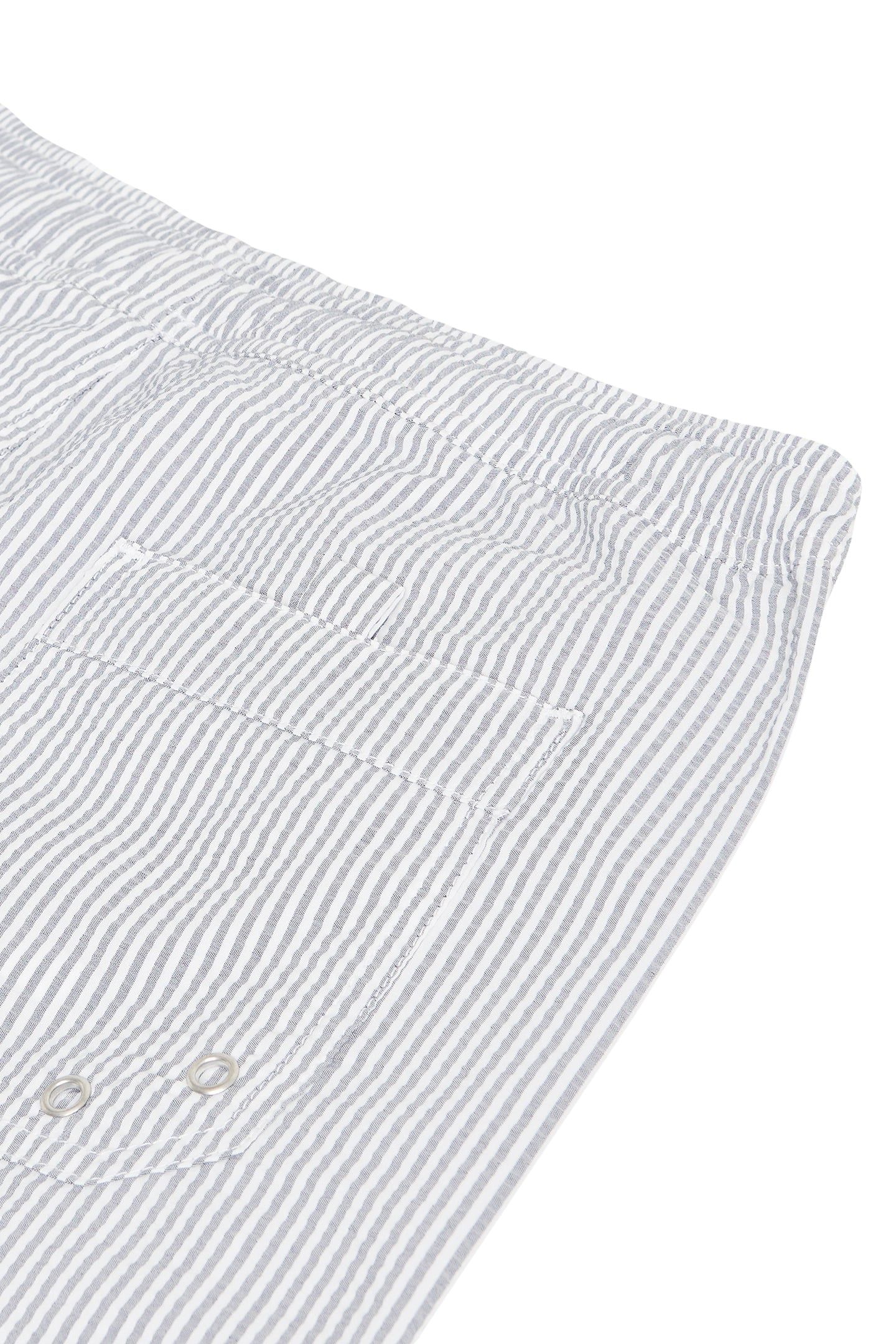VENICE SEERSUCKER POLY-COTTON NAVY 2