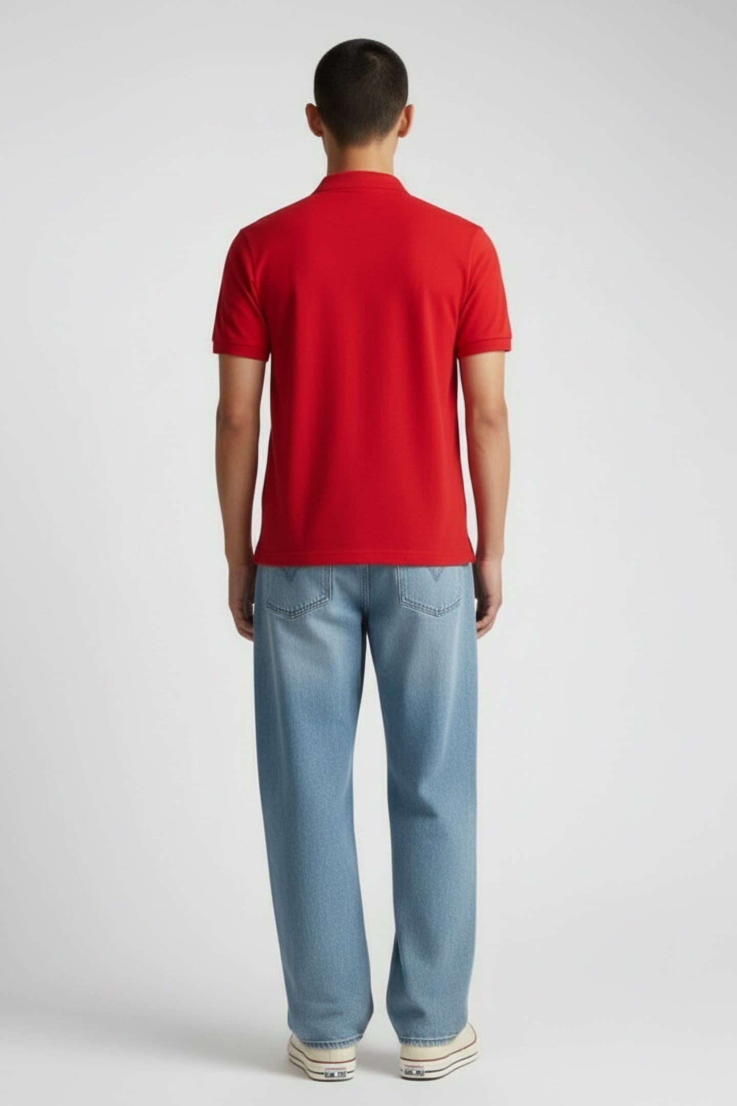 UNISEX TL TECH S/S POLO RED 2