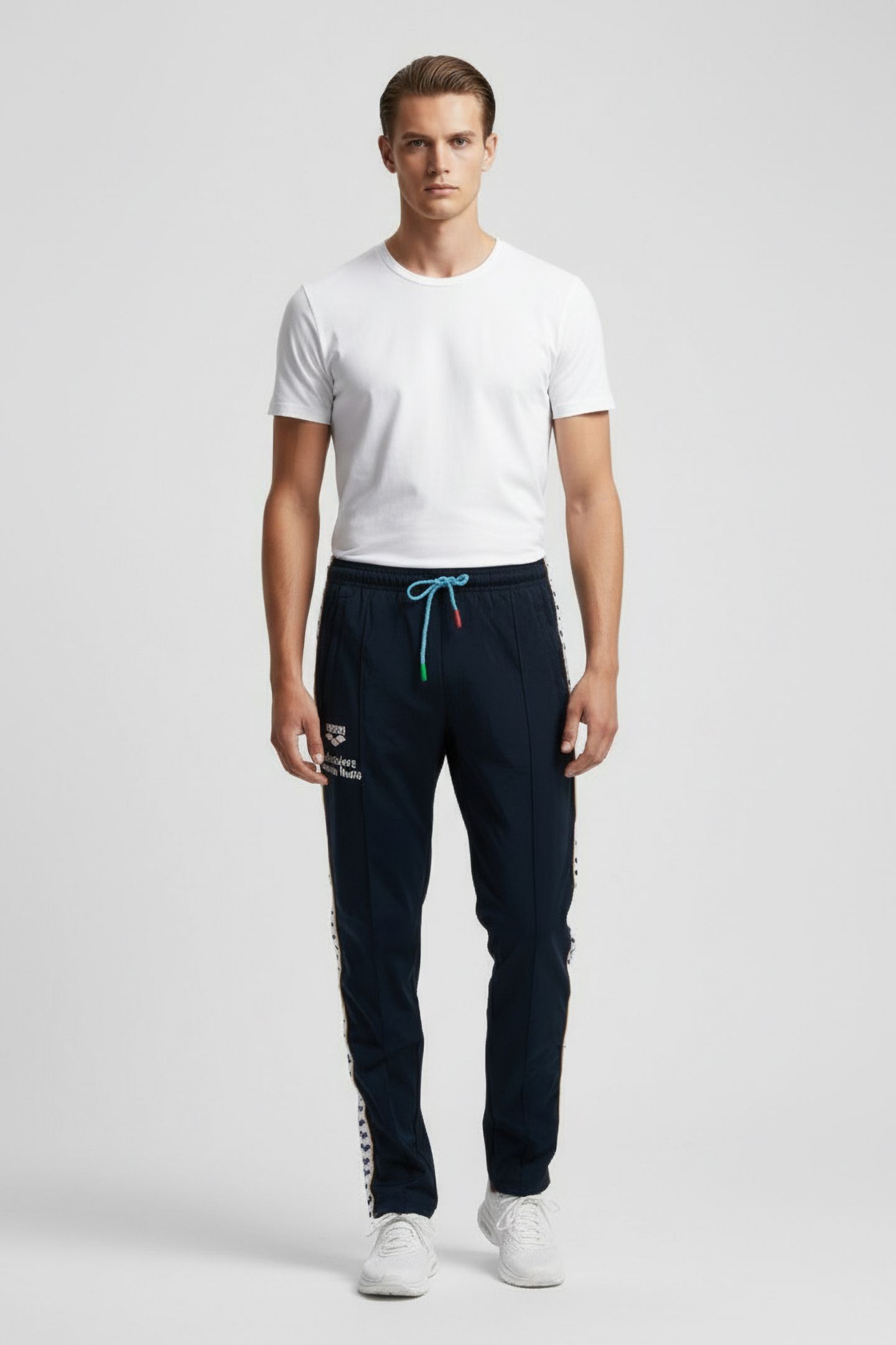 UNISEX FIN PANT PANEL NAVY-WHITE-ROYAL 1