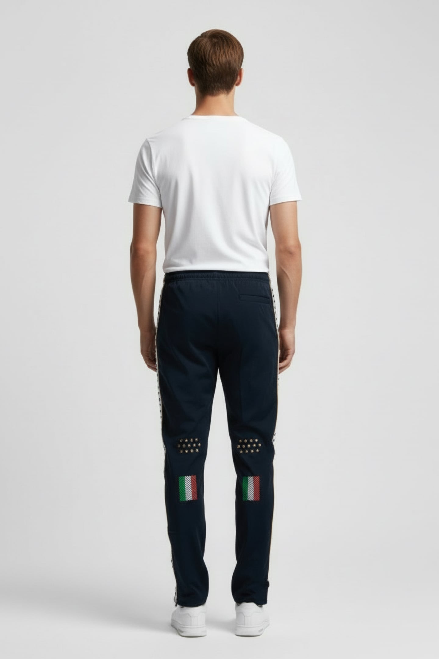 UNISEX FIN PANT PANEL NAVY-WHITE-ROYAL 2