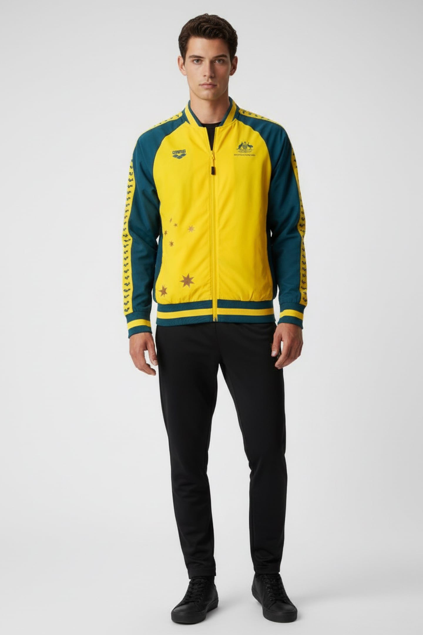 UNISEX AUS JACKET PANEL GOLD-GREEN 1