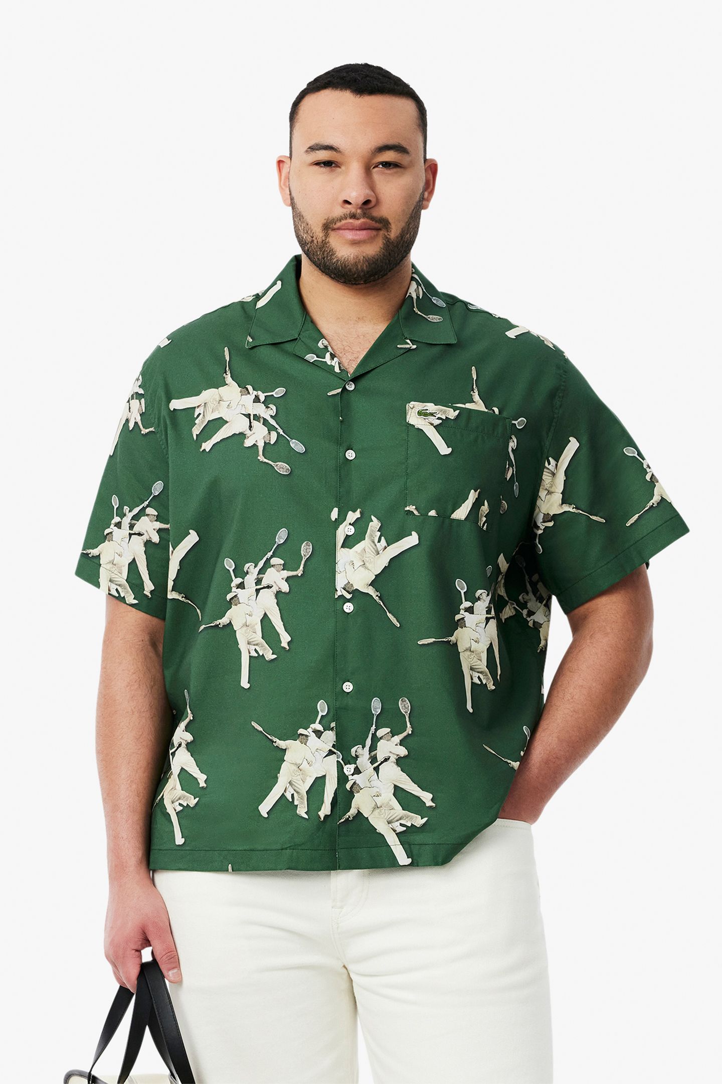 SHORTSLEEVE WOVEN SHIRT GREEN 5